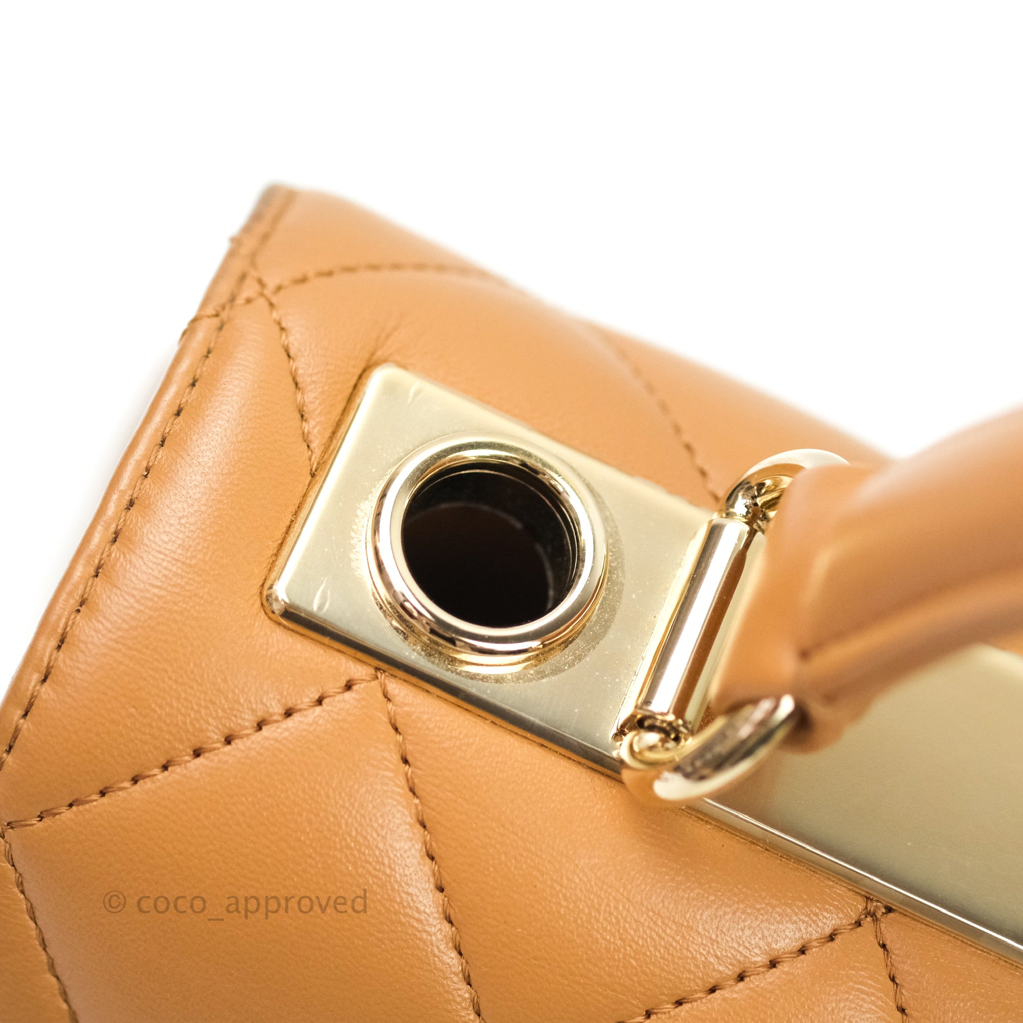 Chanel Trendy CC Small Dark Beige Lambskin Gold Hardware – Coco Approved  Studio
