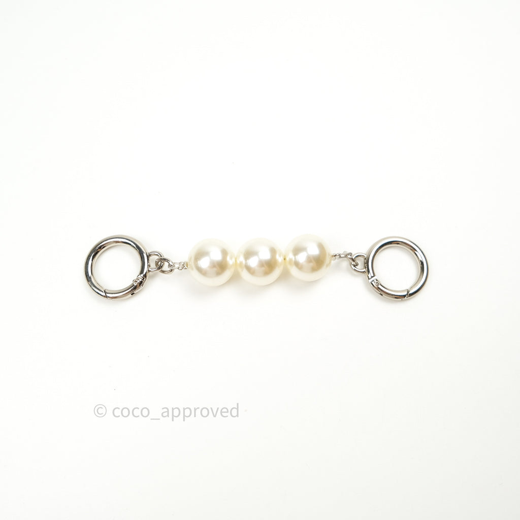 aprococo - 2x CHANEL multi-charm HEARTS & PEARLS double-sided