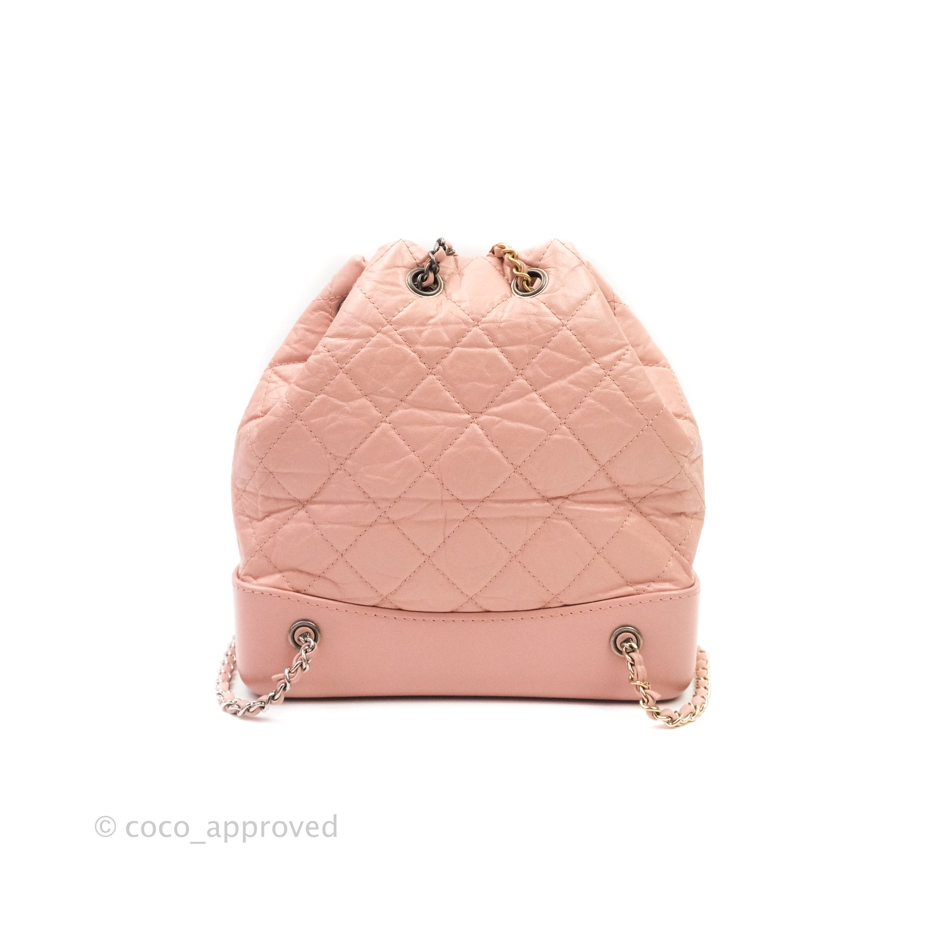 Chanel 19P Gabrielle Medium Backpack Pink Quilted Leather Bag NEW –  Celebrity Owned