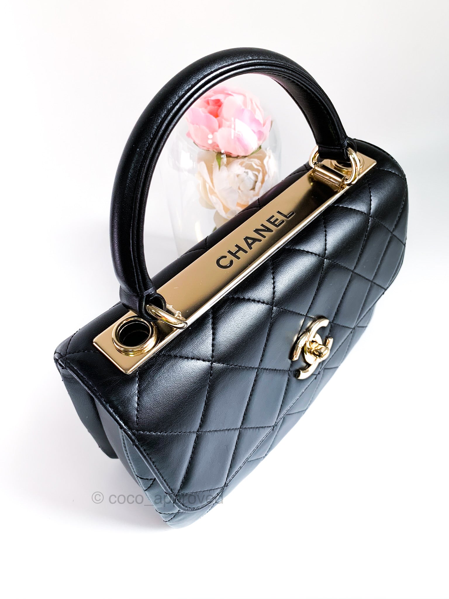Chanel Trendy CC Top Handle Bag Quilted Lambskin Small at 1stDibs  chanel  trendy cc small, chanel trendy cc camel, chanel trendy cc large quilt