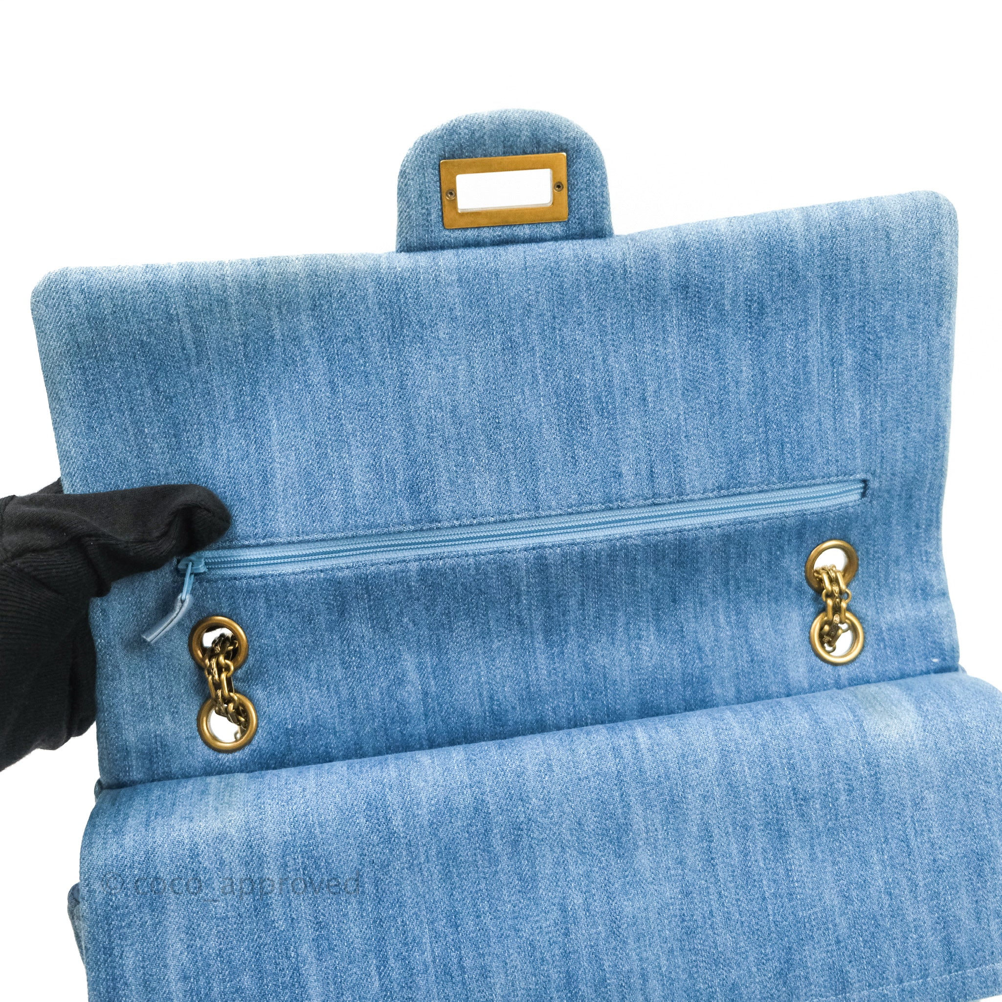 Chanel denim 2.55 Reissue bag Light blue Cotton ref.405416 - Joli
