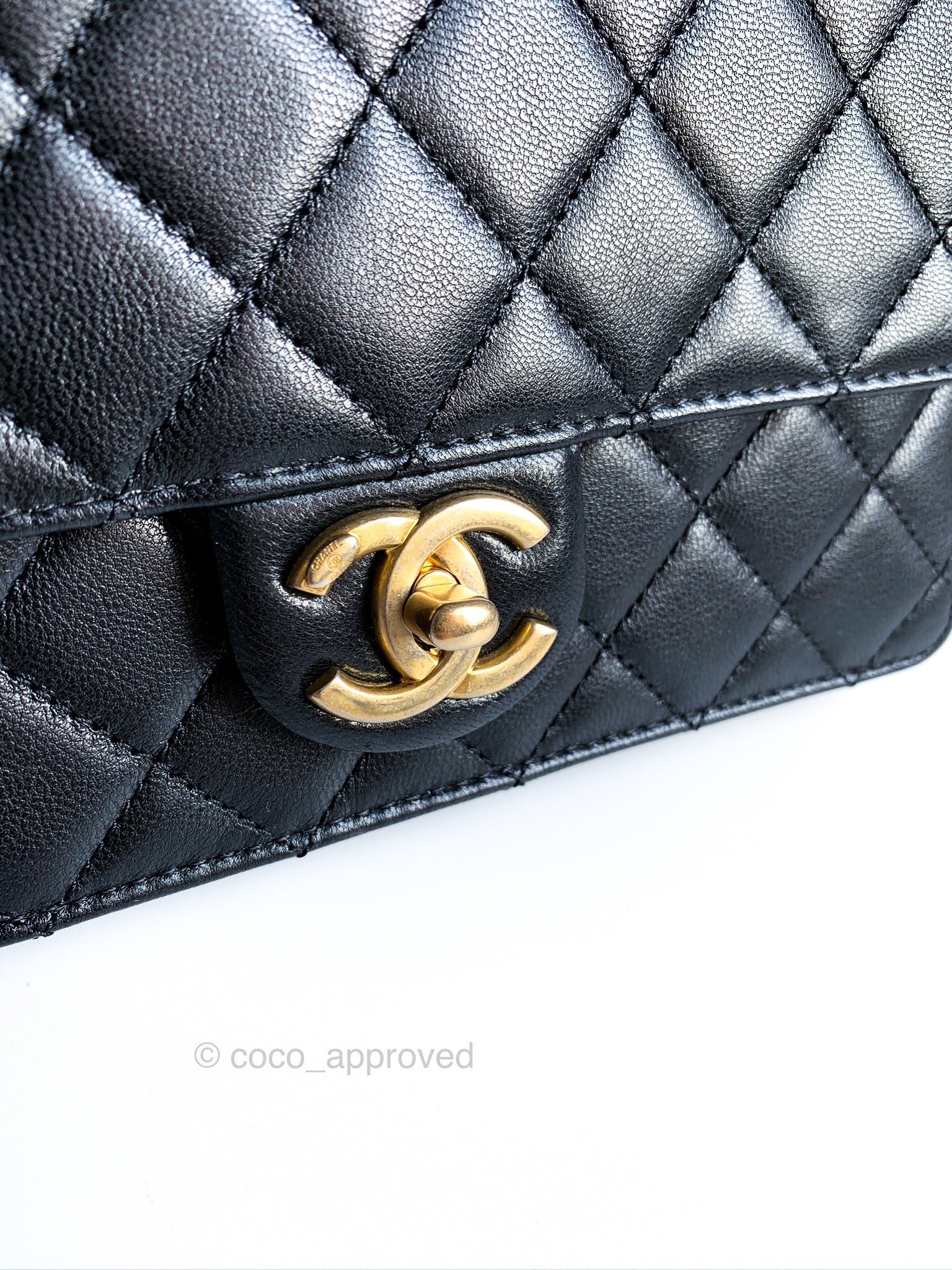 Petit sac Gabrielle de Chanel caviar irisé