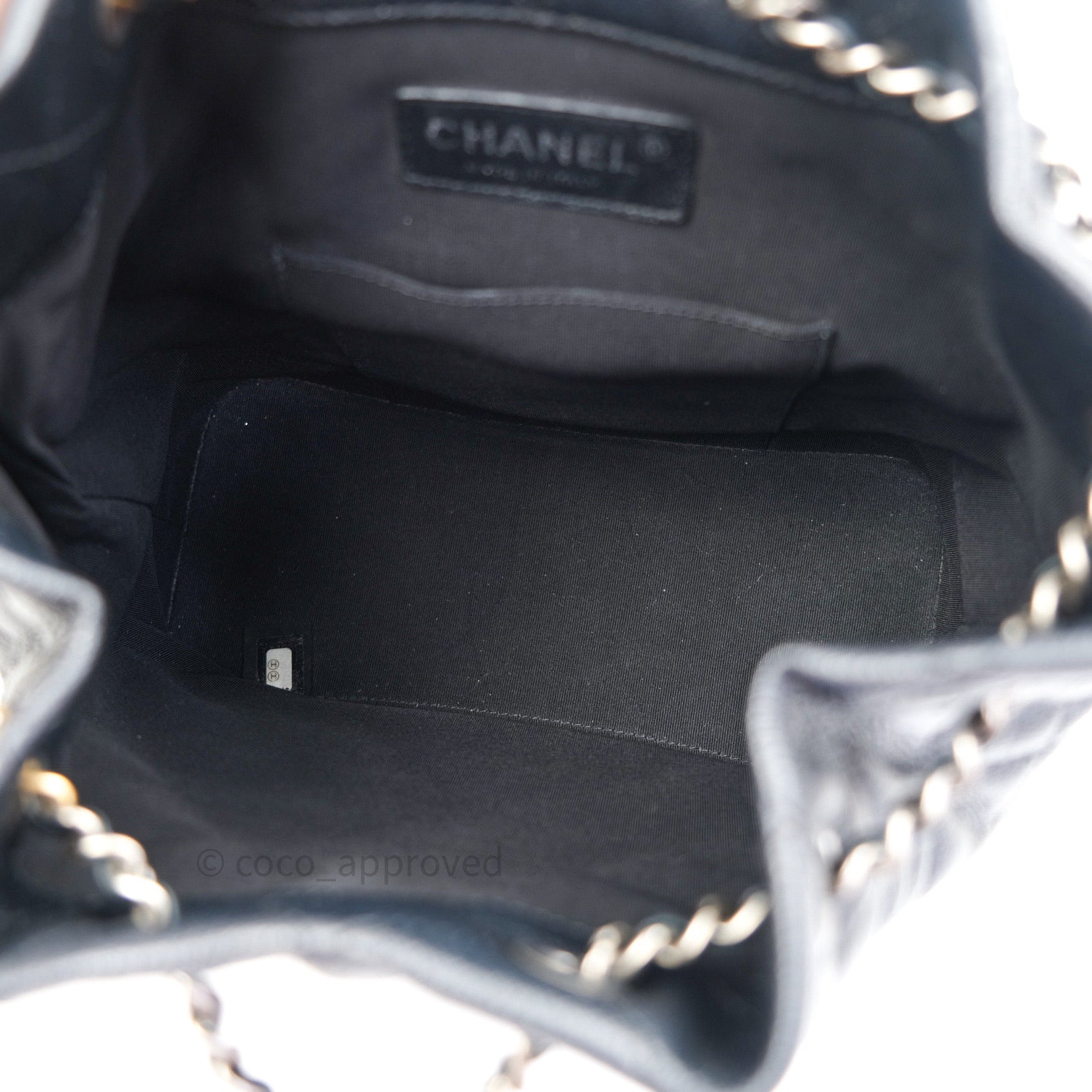 Gabrielle leather backpack Chanel Black in Leather - 33313013