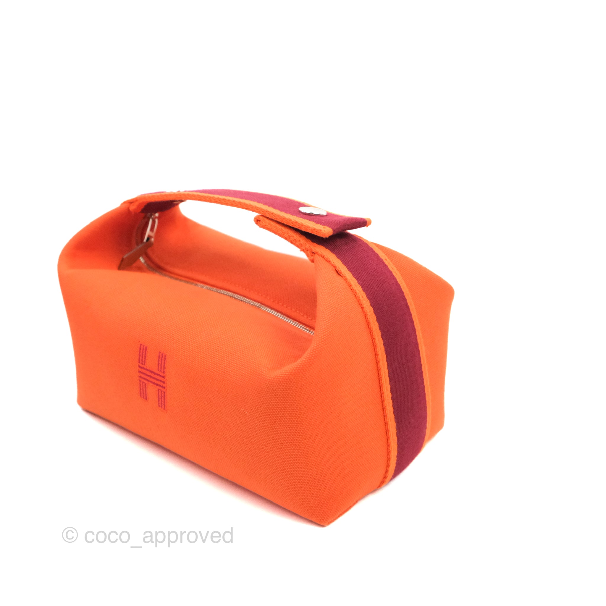 Hermès Bride-a-Brac GM Orange Canvas PHW - Klueles