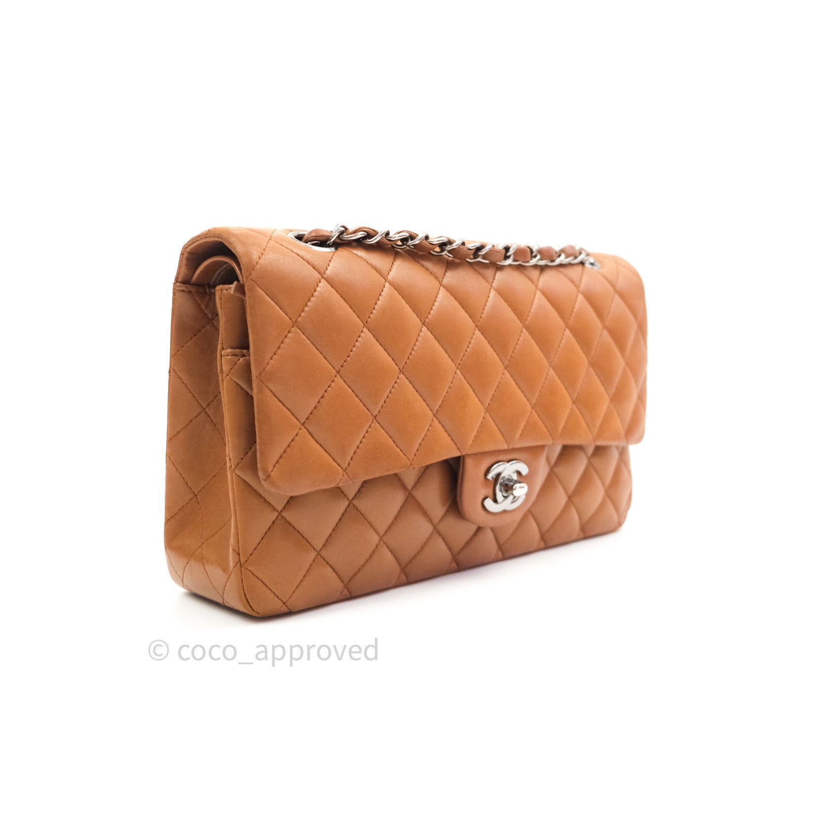 Chanel Classic M/L Medium Flap Quilted Dark Chocolate Brown Caviar Sil –  Coco Approved Studio