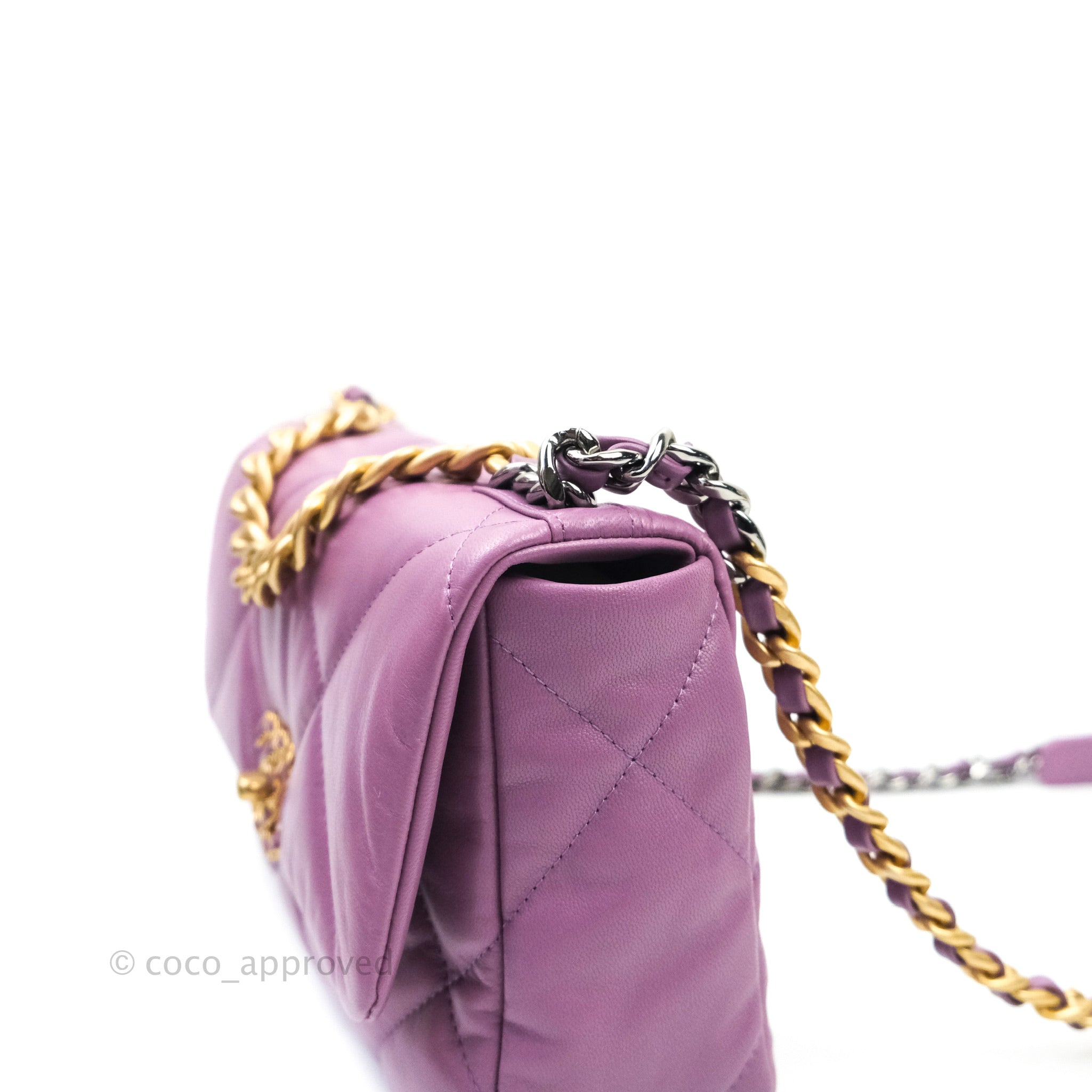 Chanel 19 Small Lavender Purple Mixed Hardware – Coco Approved Studio