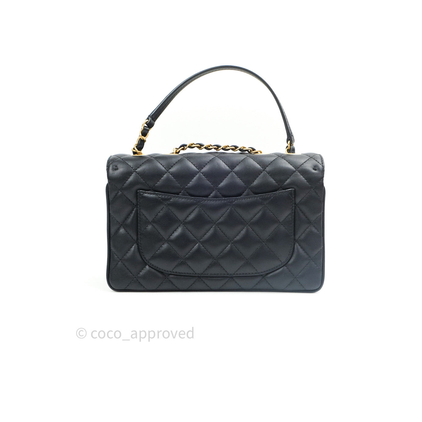 Chanel Vintage Flap Bag with Purse Pouch Black Lambskin 24K Gold Hardw –  Coco Approved Studio