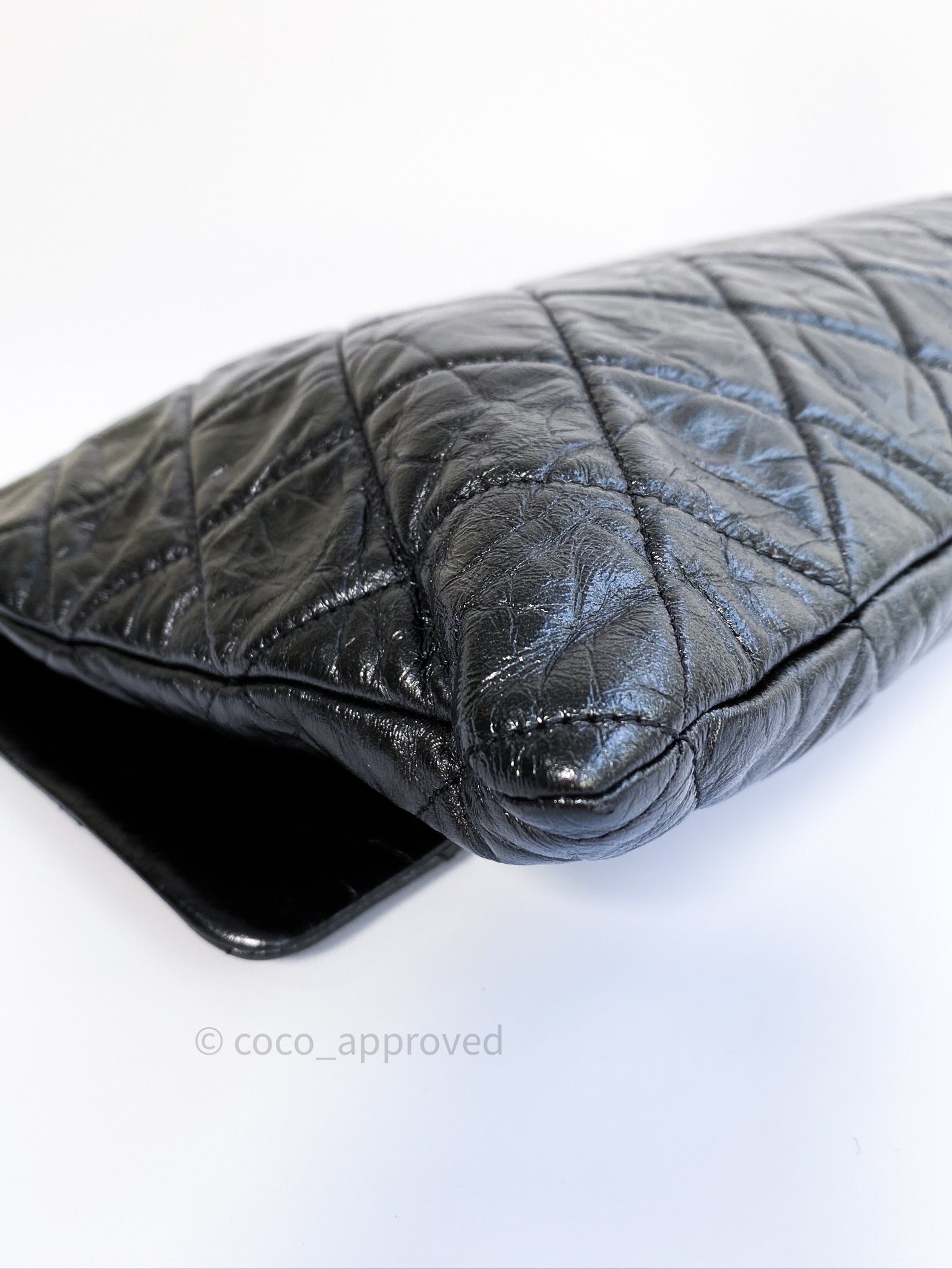 Chanel Metallic Crumpled Calfskin Big Bang Large Flap Bag Black – Coco  Approved Studio