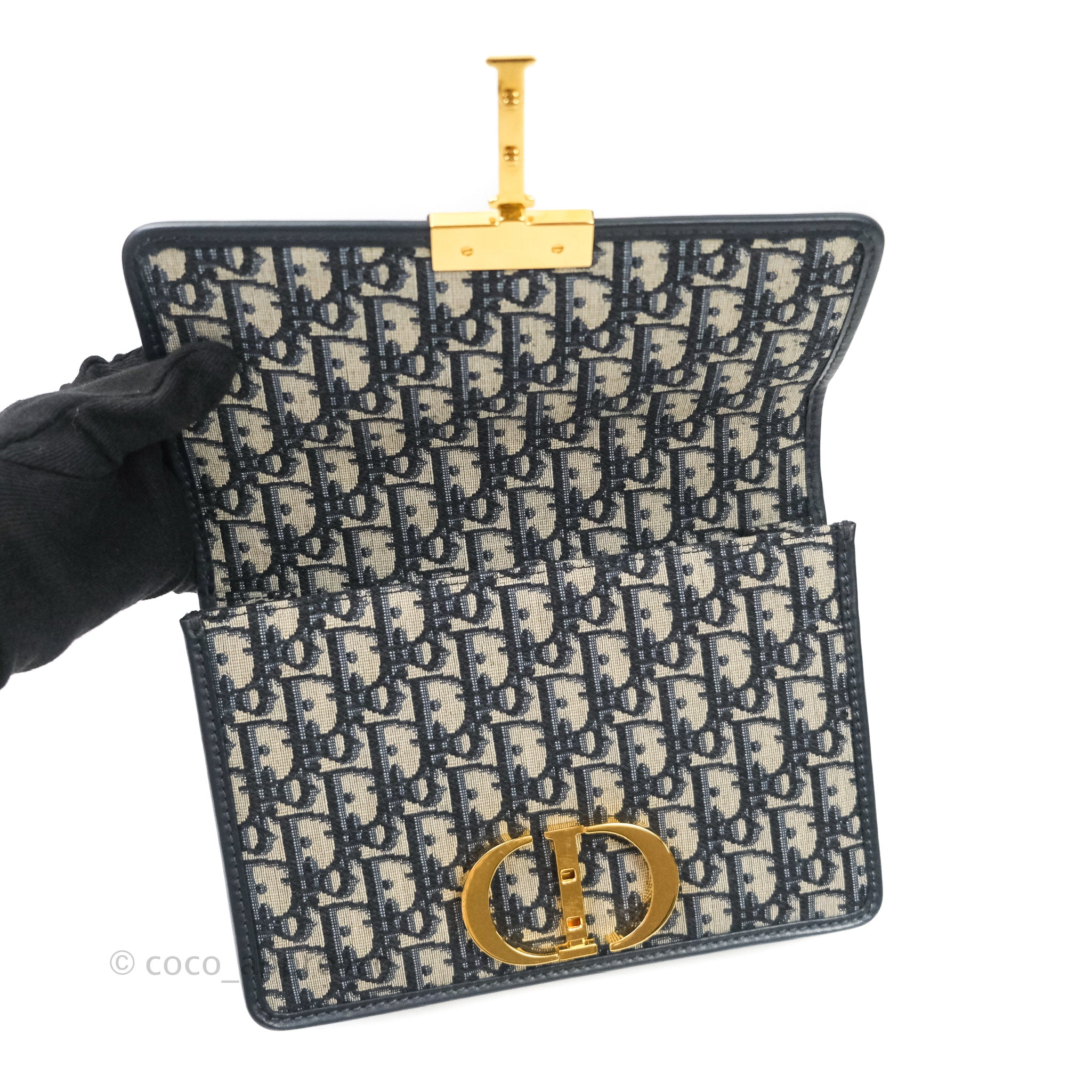 Christian Dior 30 Montaigne Oblique Jacquard Box Bag – Coco