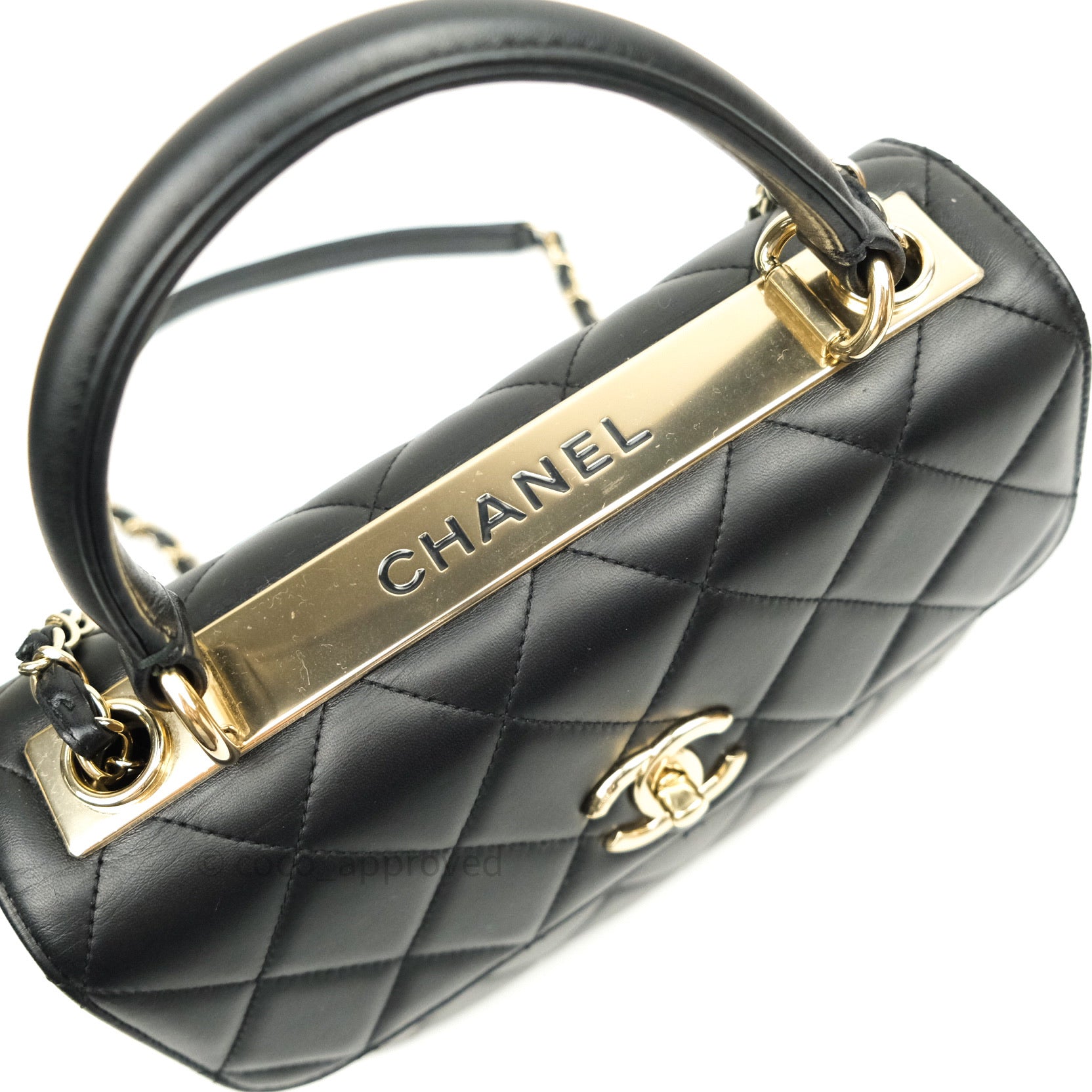 Chanel Small Quilted Trendy CC Clutch With Chain Black Lambskin Gold H – Coco  Approved Studio
