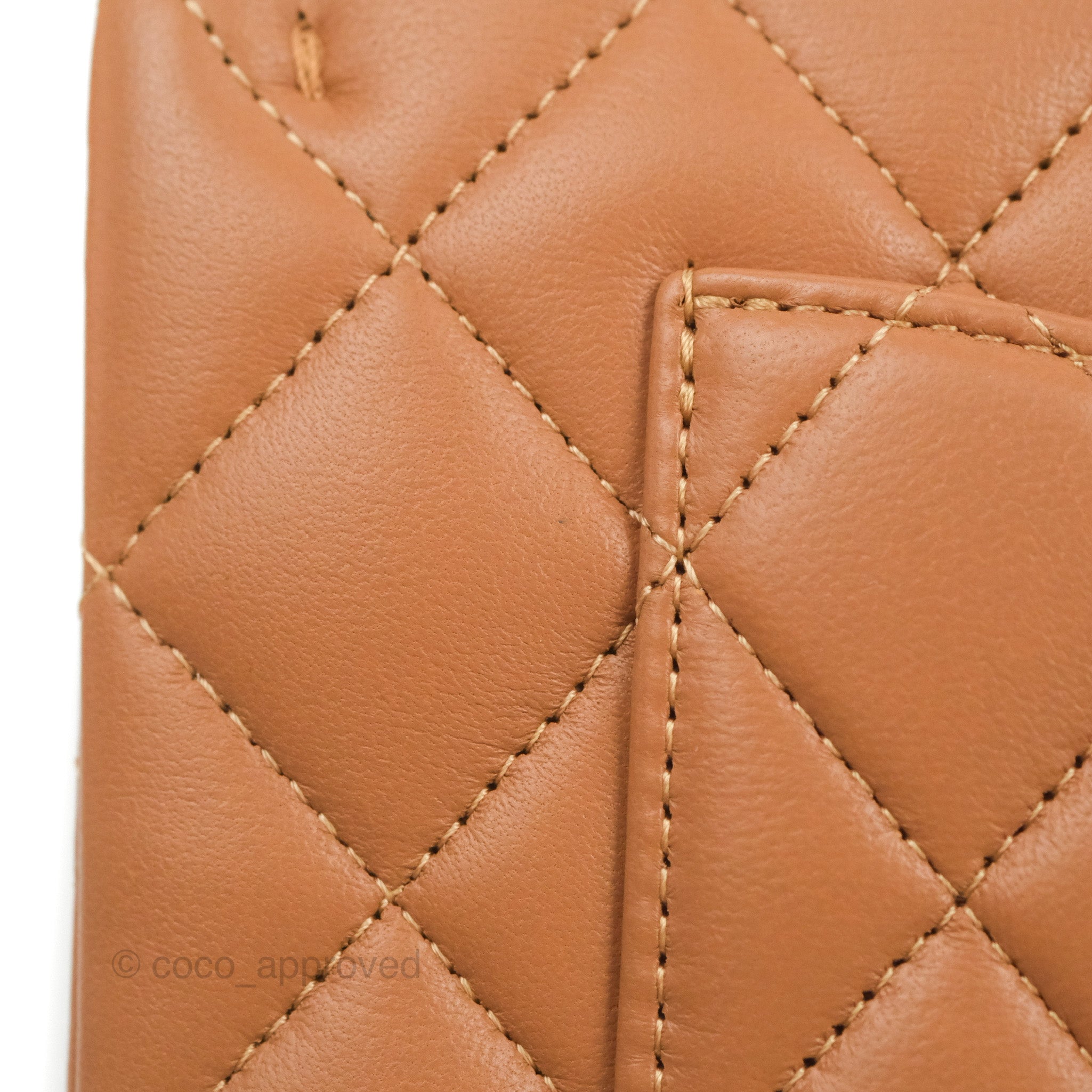 Chanel Small Classic Quilted Flap Dark Beige Caramel Lambskin Gold Har – Coco  Approved Studio
