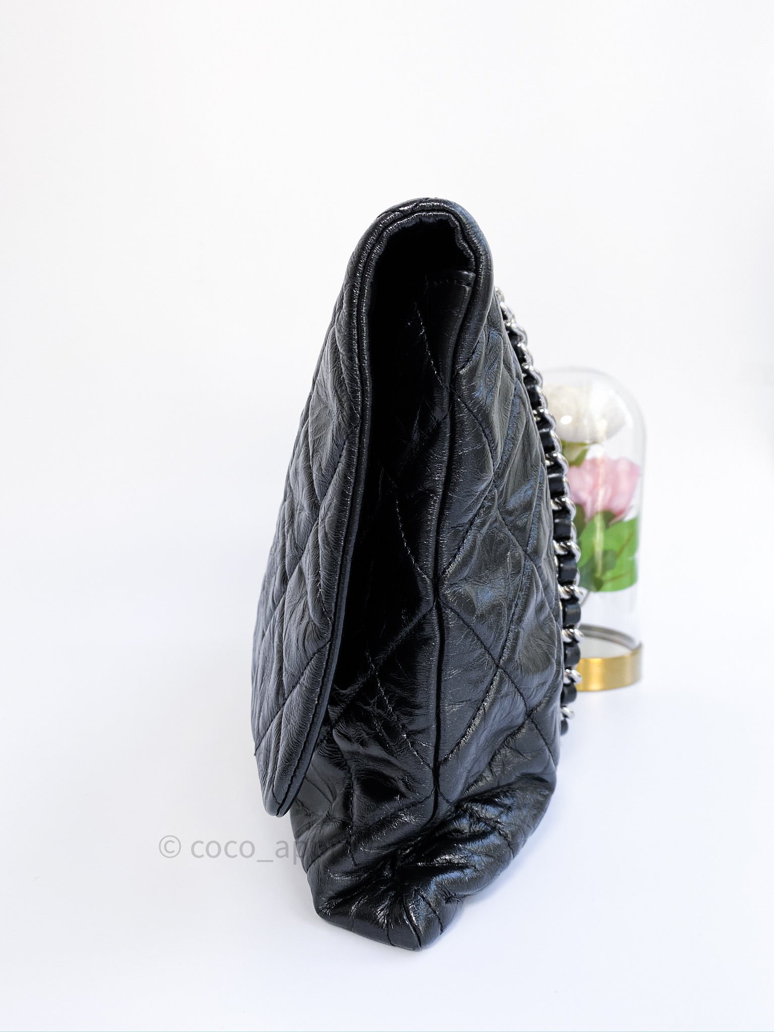 Chanel Metallic Crumpled Calfskin Big Bang Large Flap Bag Black – Coco  Approved Studio