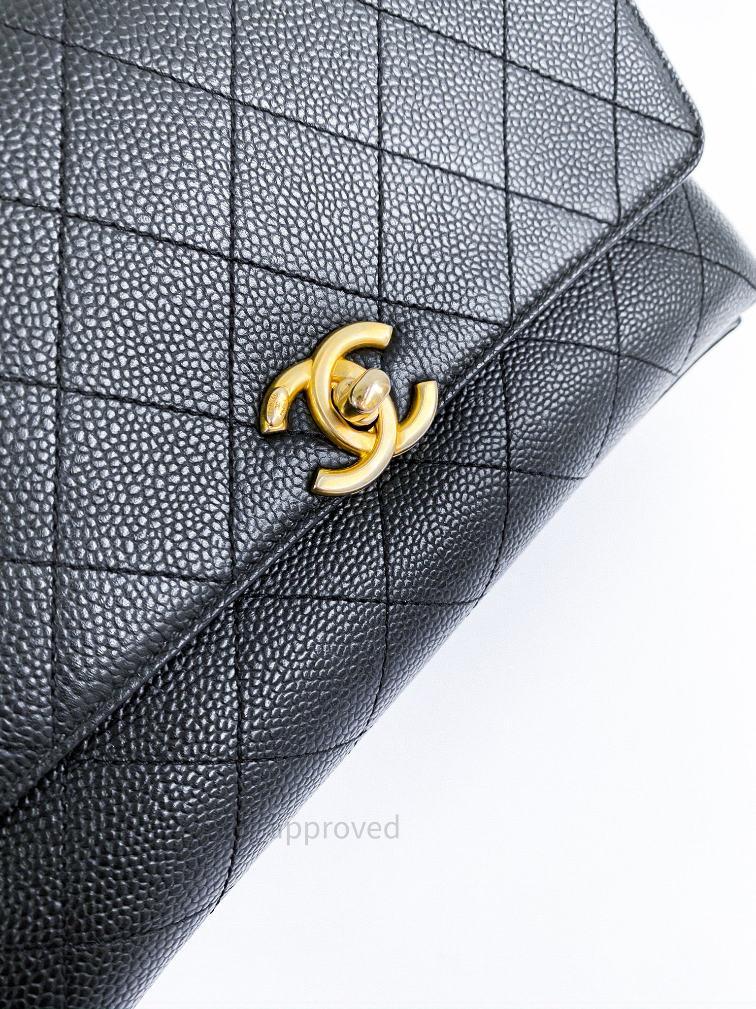 Chanel Chic Affinity Small Grained Calfskin Black Gold Hardware Coco Approved Studio