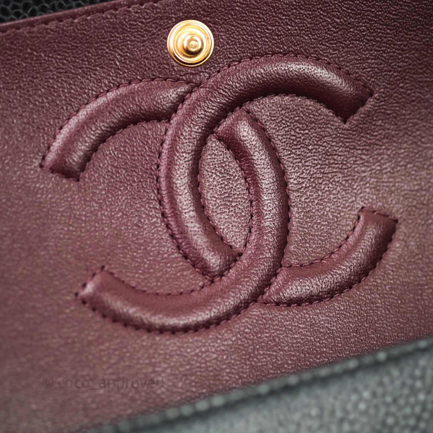 Chanel Classic M/L Medium Double Flap Bag Black Caviar 24K Gold Hardwa –  Coco Approved Studio