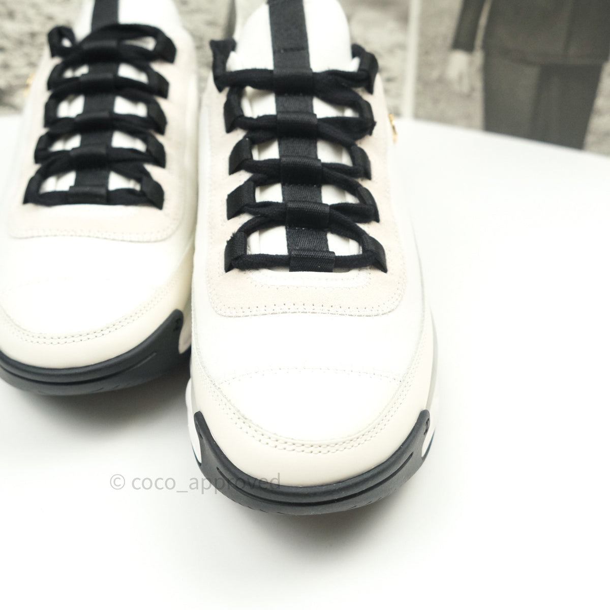 Chanel Sneakers Ivory White CC Size 38.5