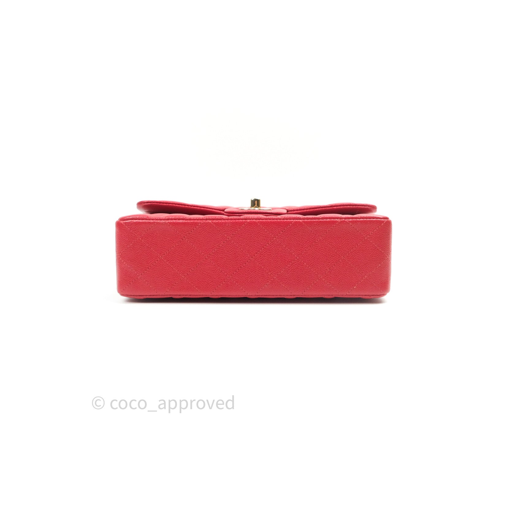 Small Classic Flap Wallet Red Leather