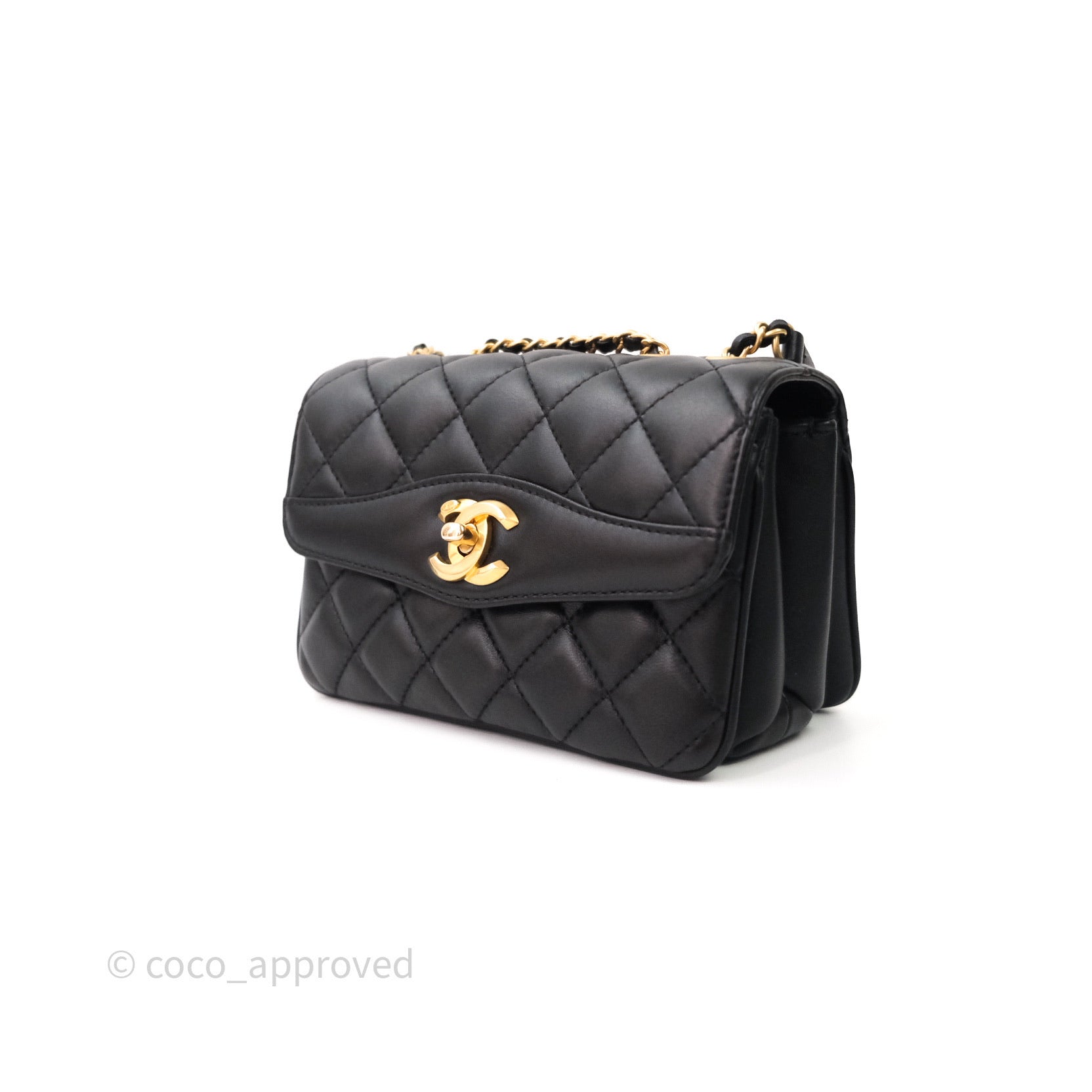 coco chanel black handbag