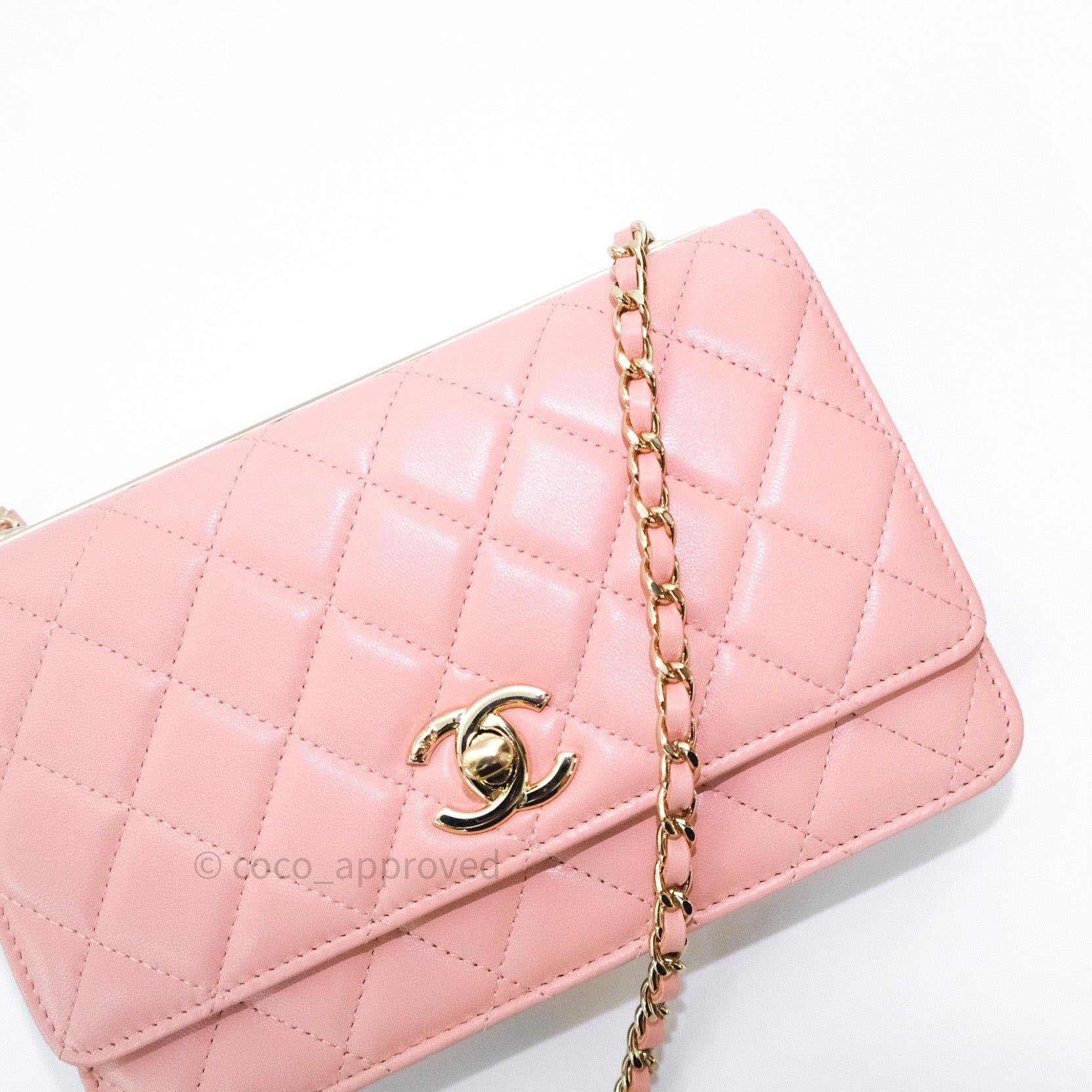 Chanel Wallet On Chain WOC Pink Lambskin Gold Hardware – Madison