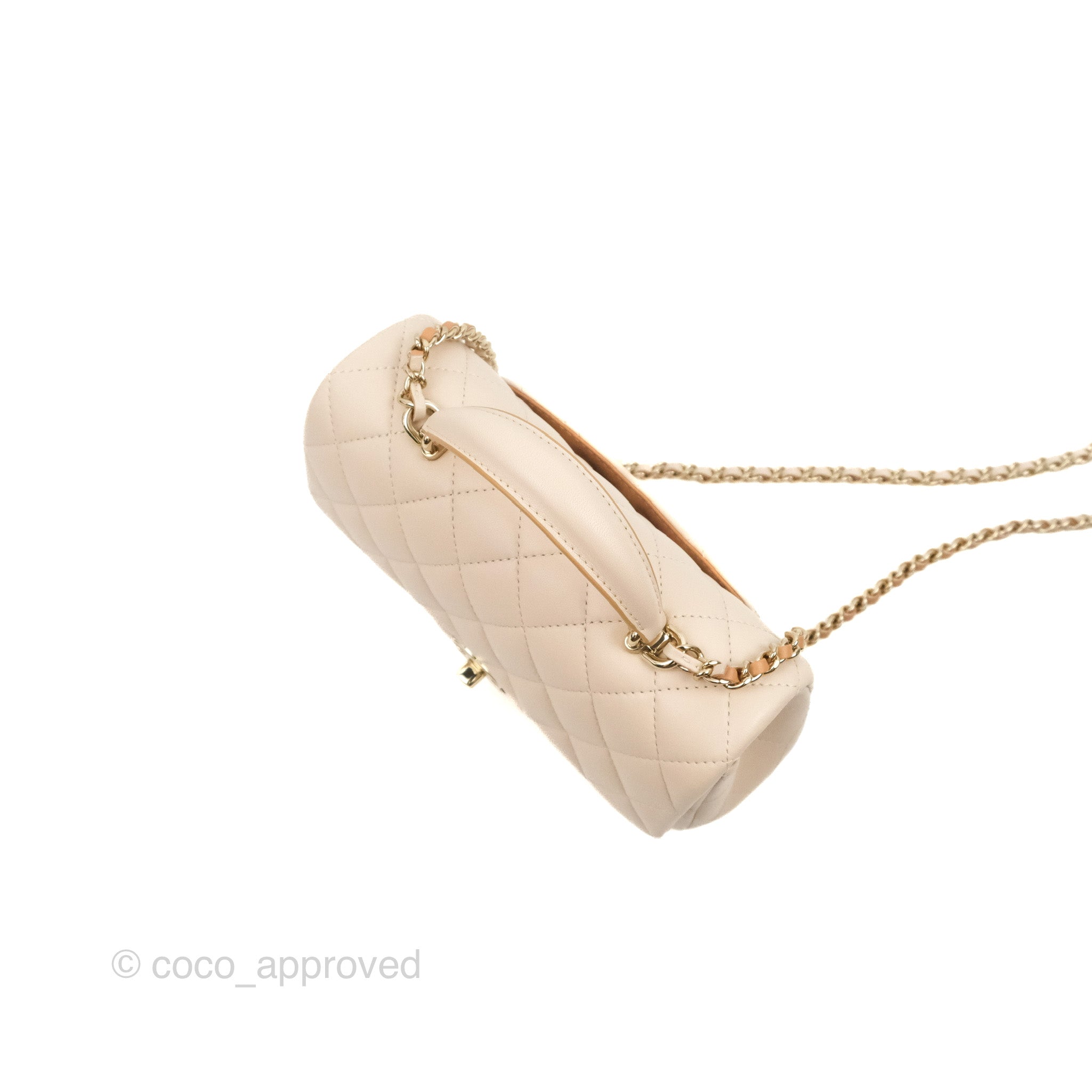 Chanel Small Coco Handle Flap Light Pink Caviar Light Gold Hardware –  Madison Avenue Couture