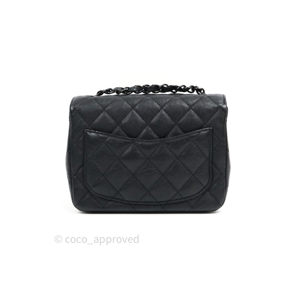 Chanel So Black Classic Double Flap Bag Quilted Shiny Crumpled Calfskin  Medium - ShopStyle