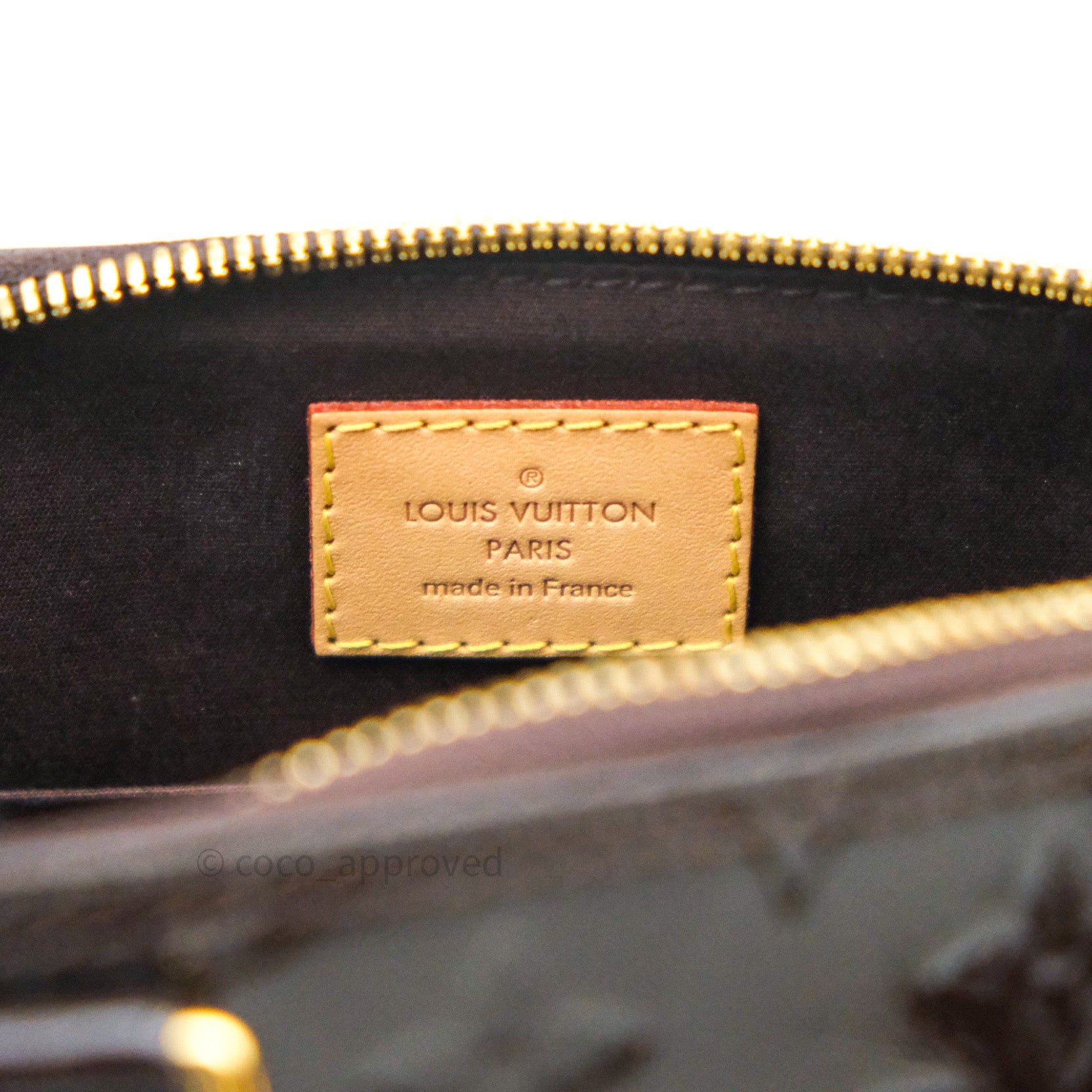 Louis Vuitton Alma BB Dark Purple Monogram Vernis Leather – Coco Approved  Studio
