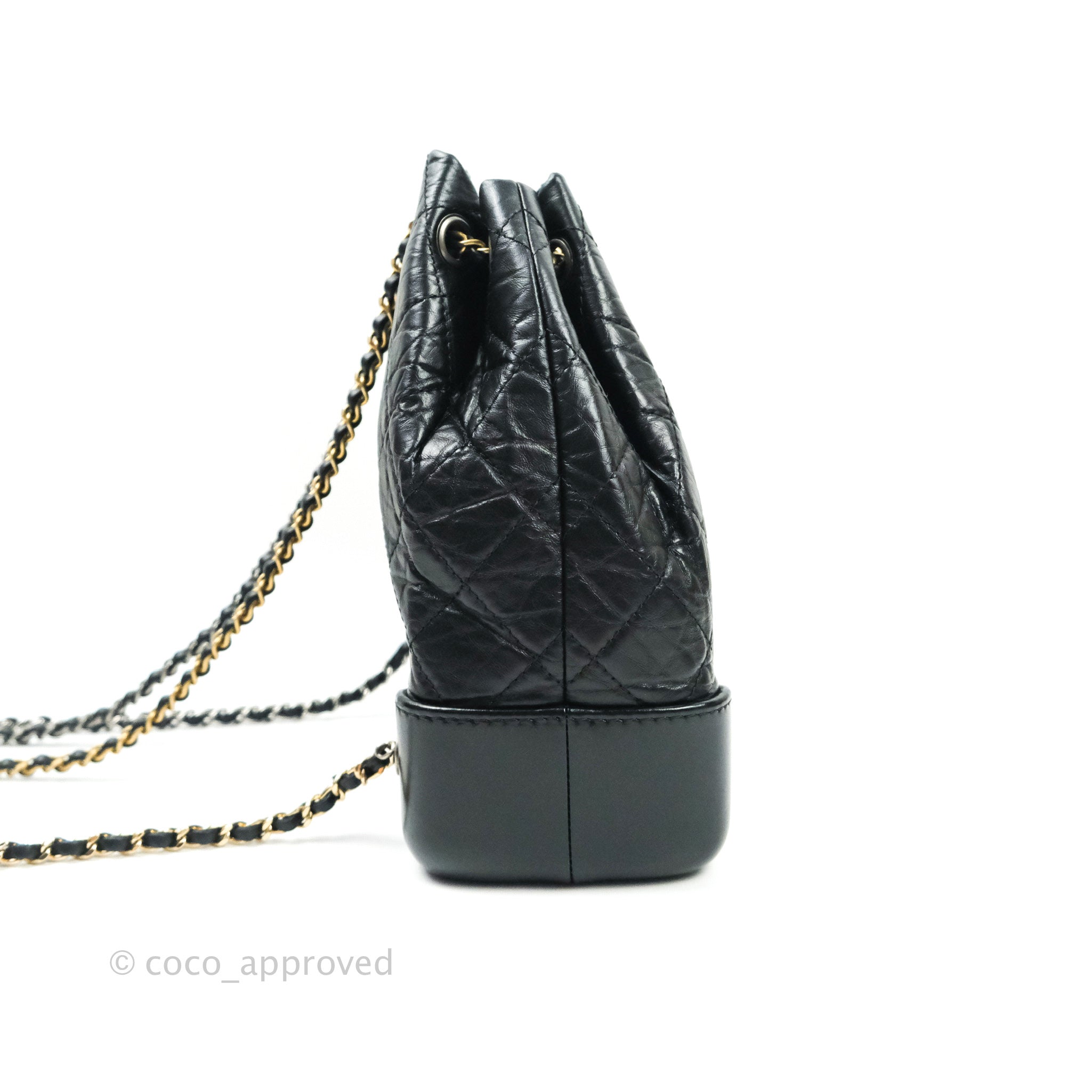 Chanel Gabrielle Bag Small - Blk & Wht