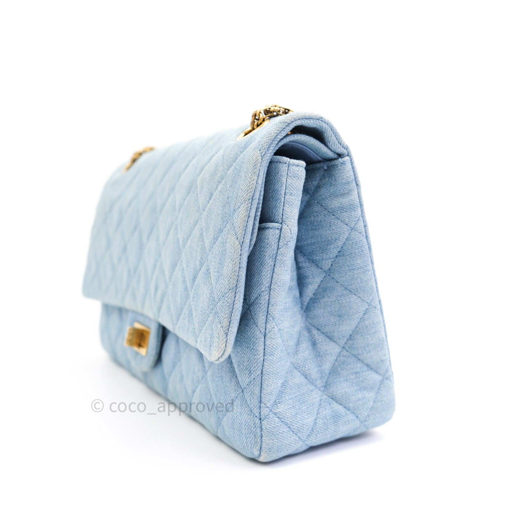 CHANEL Denim PVC Quilted Chanel 31 Bag Blue 1195928