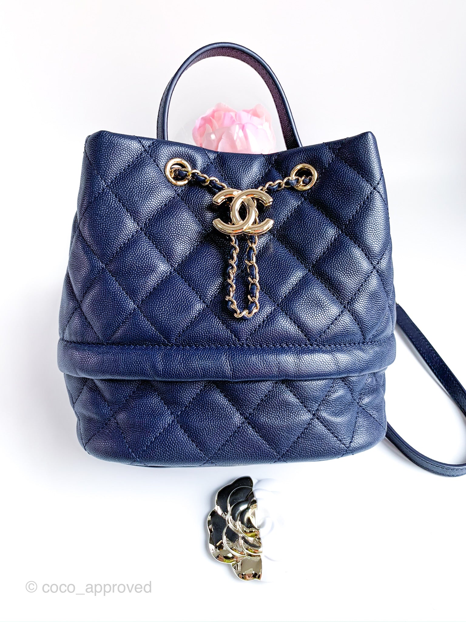 Chanel Small Coco Handle Flap Bag Pink Quilted Caviar – Dr. Runway