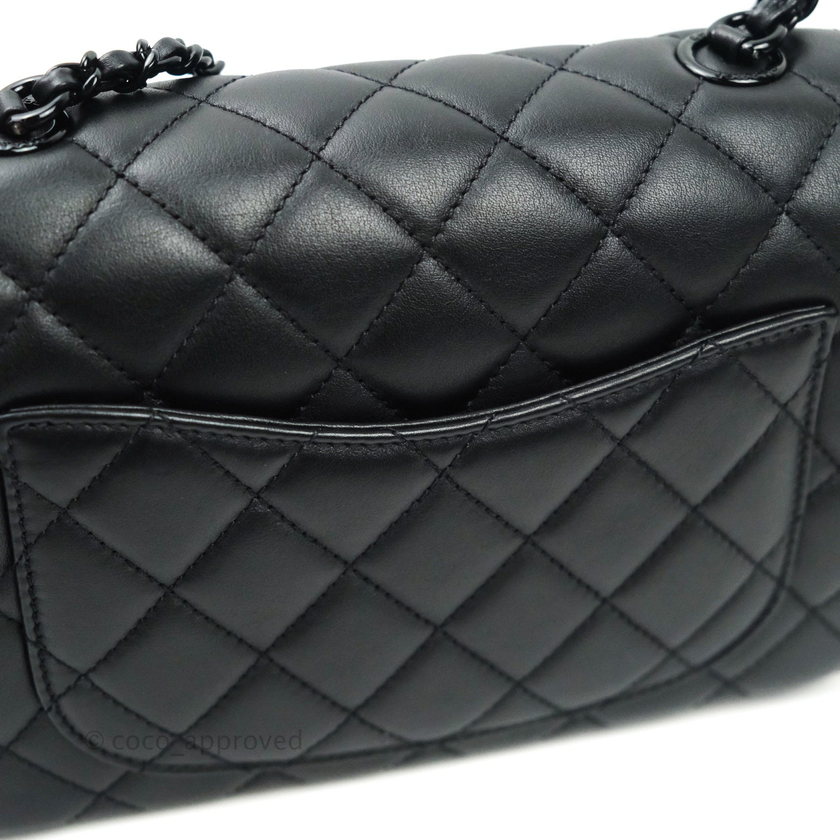 Chanel In The Loop Flap Bag Quilted Lambskin Small Black 670281