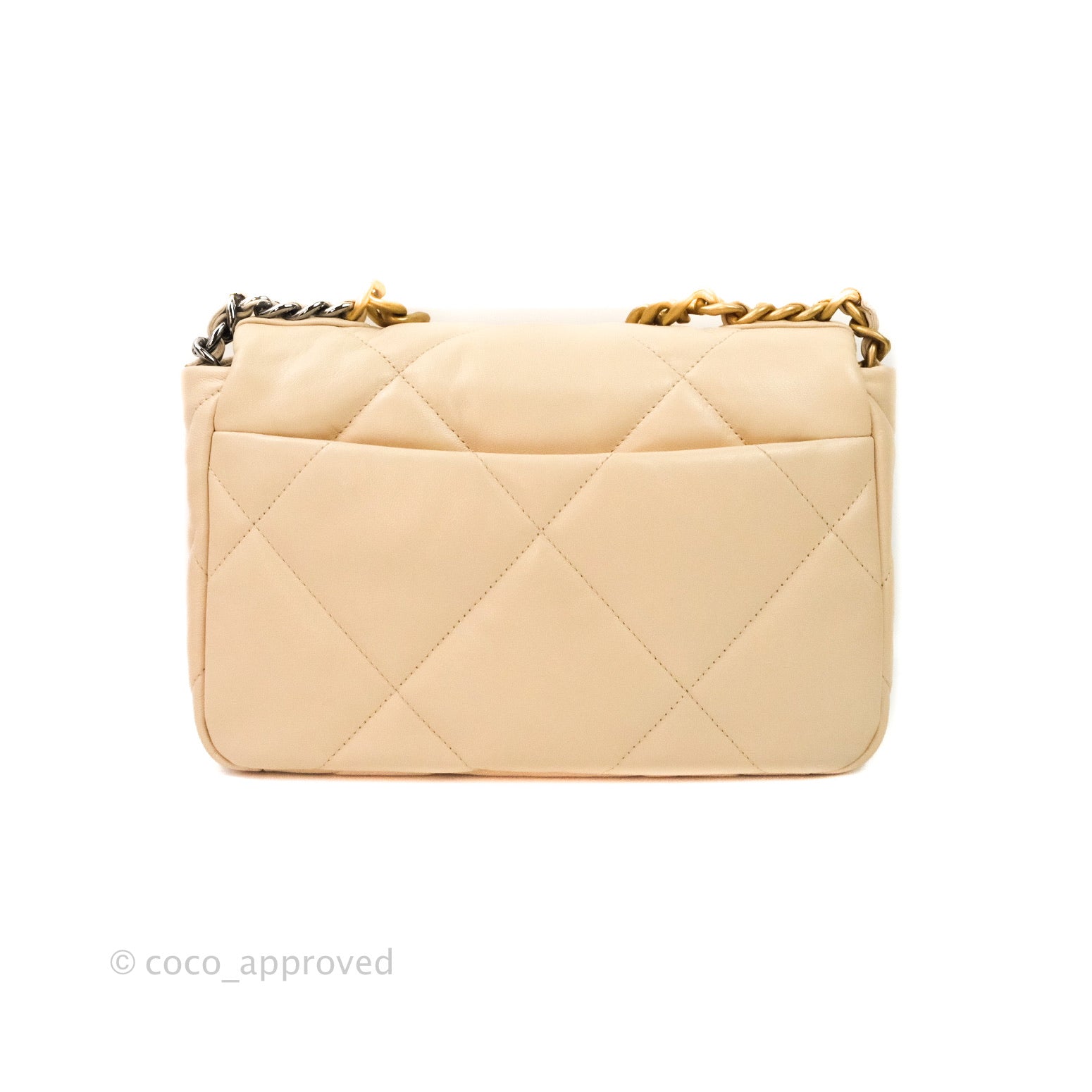 Chanel 19 Small Beige Mixed Hardware – Coco Approved Studio