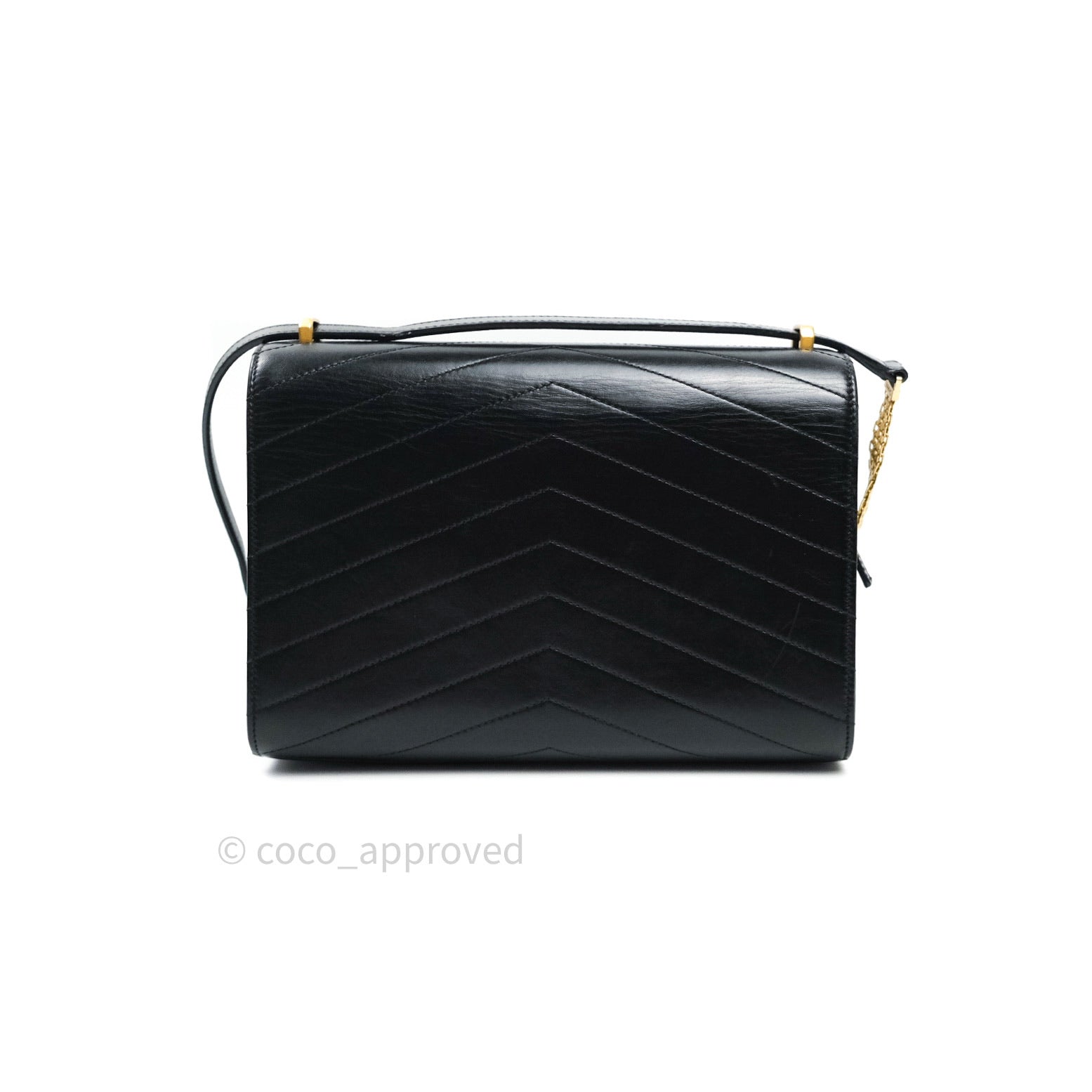 Chanel Chevron Calfskin Medium Medal Flap Black – Coco Approved Studio
