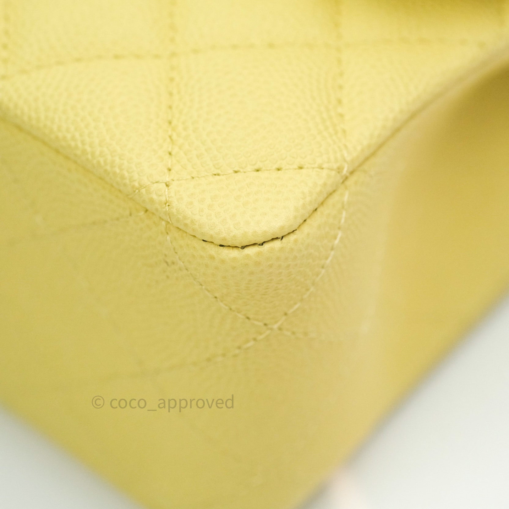 chanel classic flap bag yellow