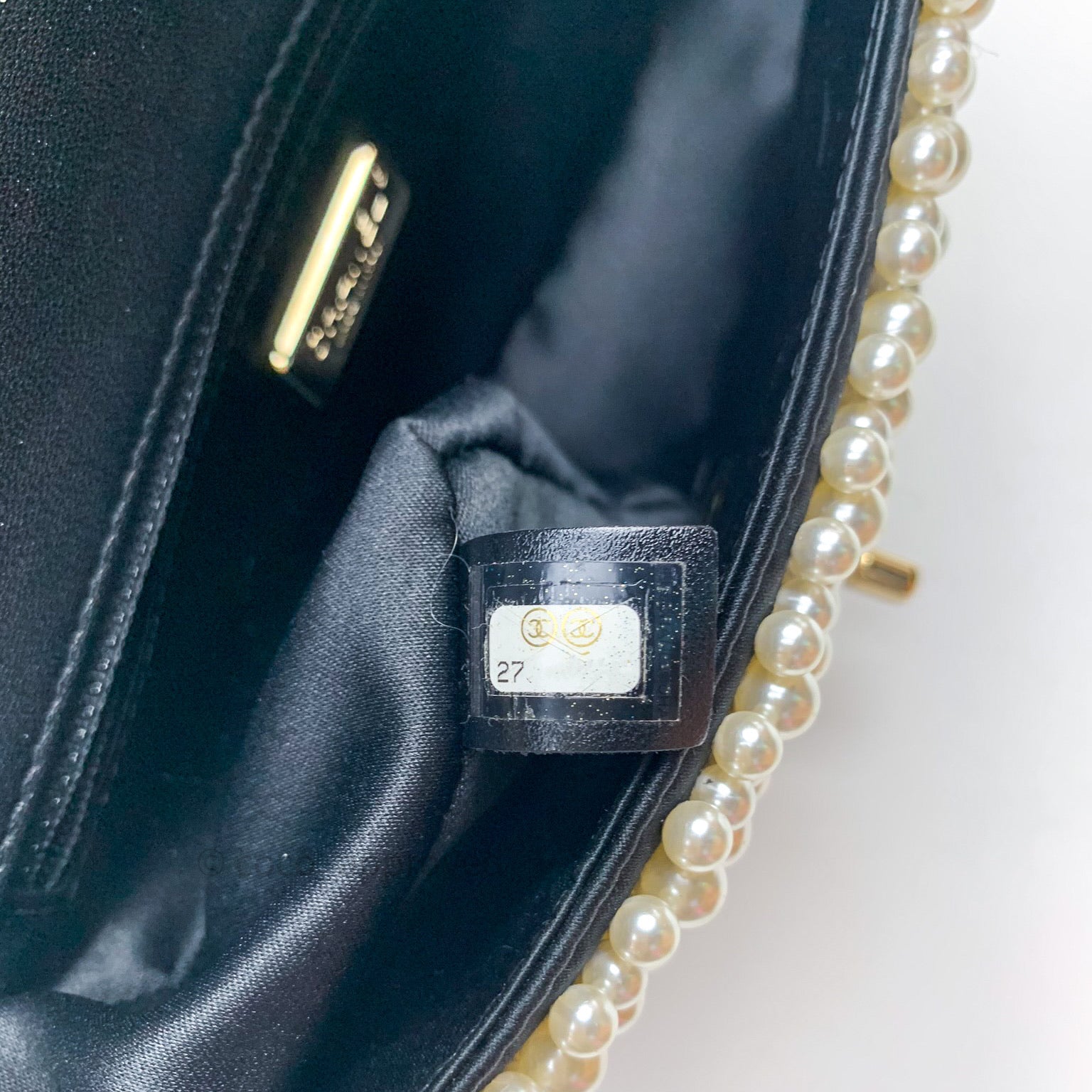 CHANEL 19S Runway 'Coco Sand' Bag with Pearls *New - Timeless Luxuries