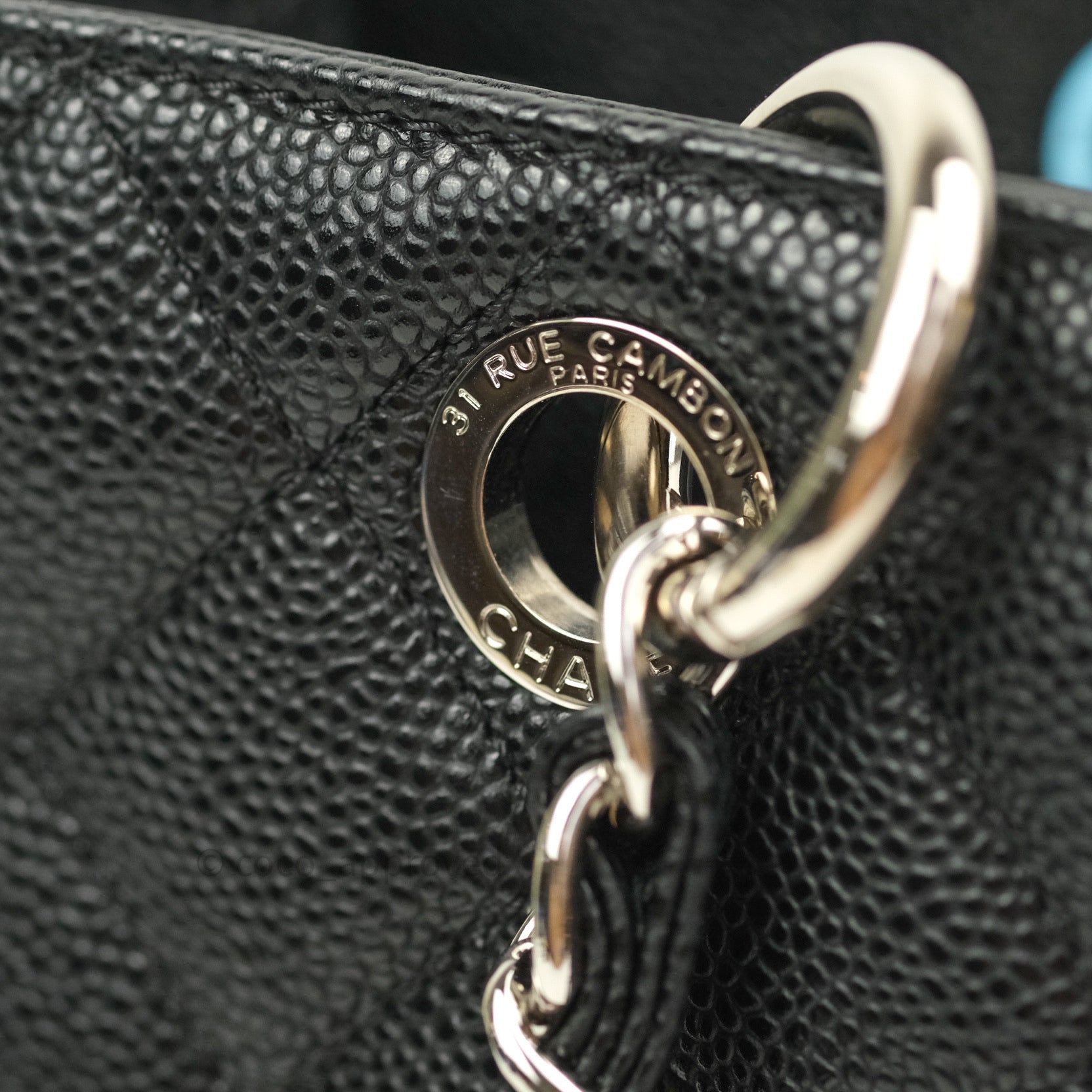 Chanel Black Caviar Grand Shopping Tote XL Leather ref.1054591 - Joli Closet