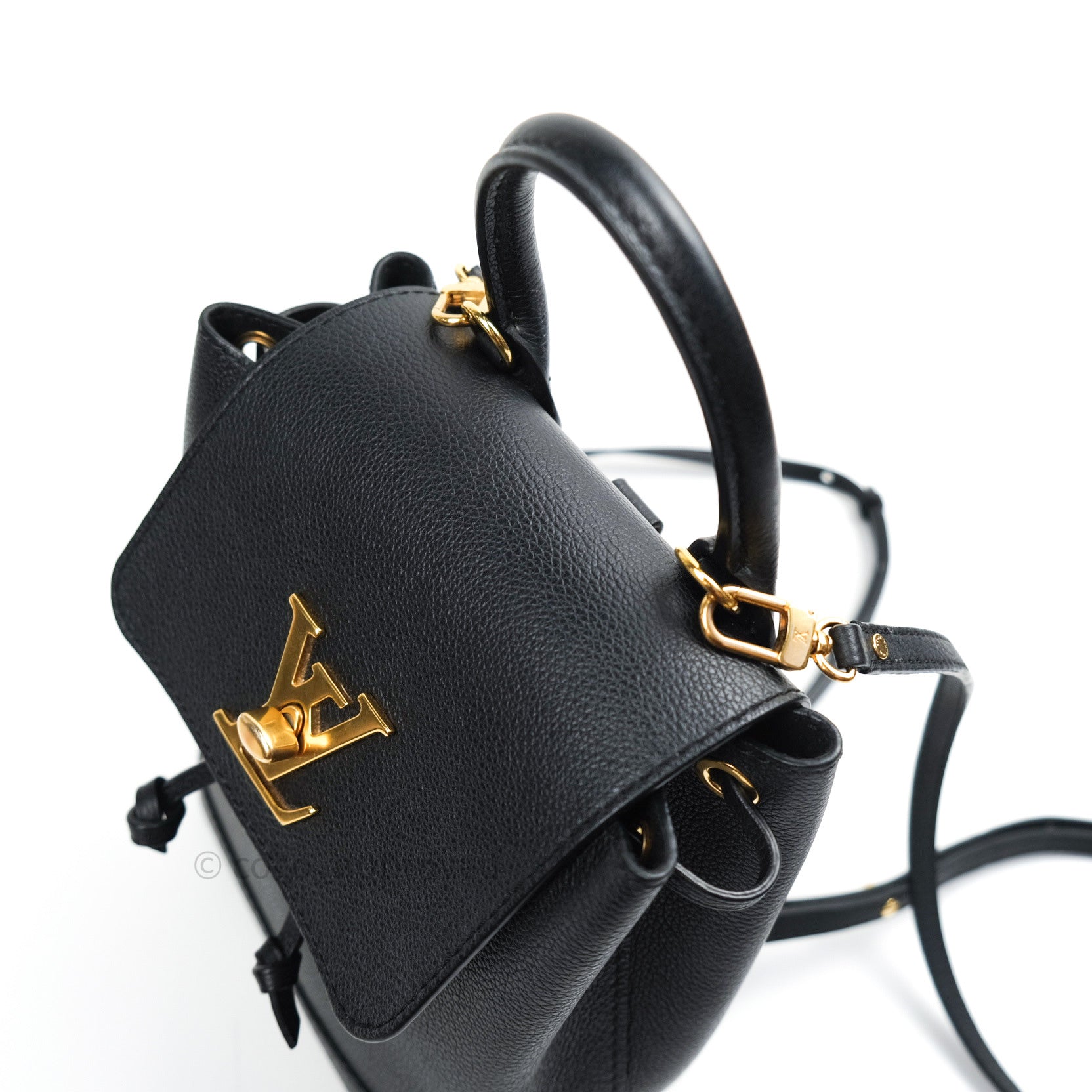 Sold at Auction: Louis Vuitton, Louis Vuitton Black Lockme Mini Backpack
