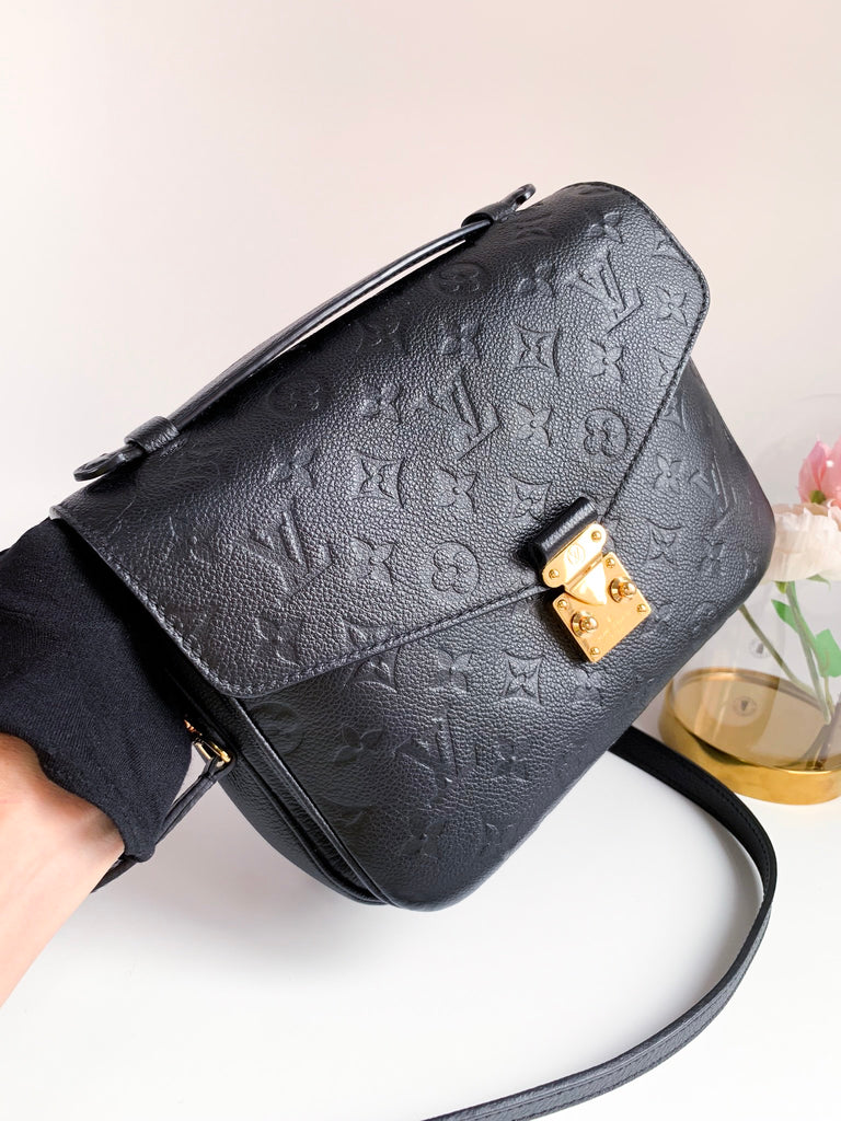 Louis Vuitton Black Empreinte Braided Pochette Metis Bag – The Closet