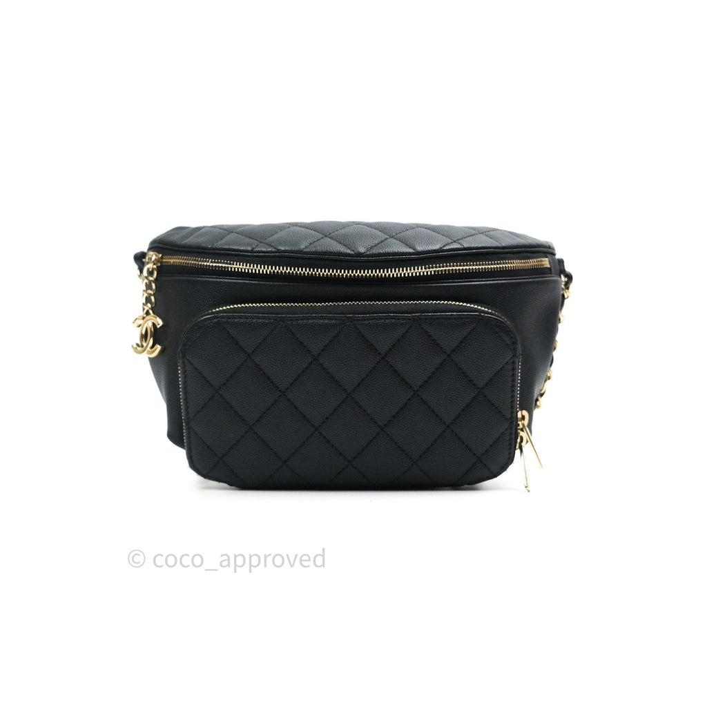 Timeless Chanel black Business Affinity bag full caviar leather ref.288947  - Joli Closet