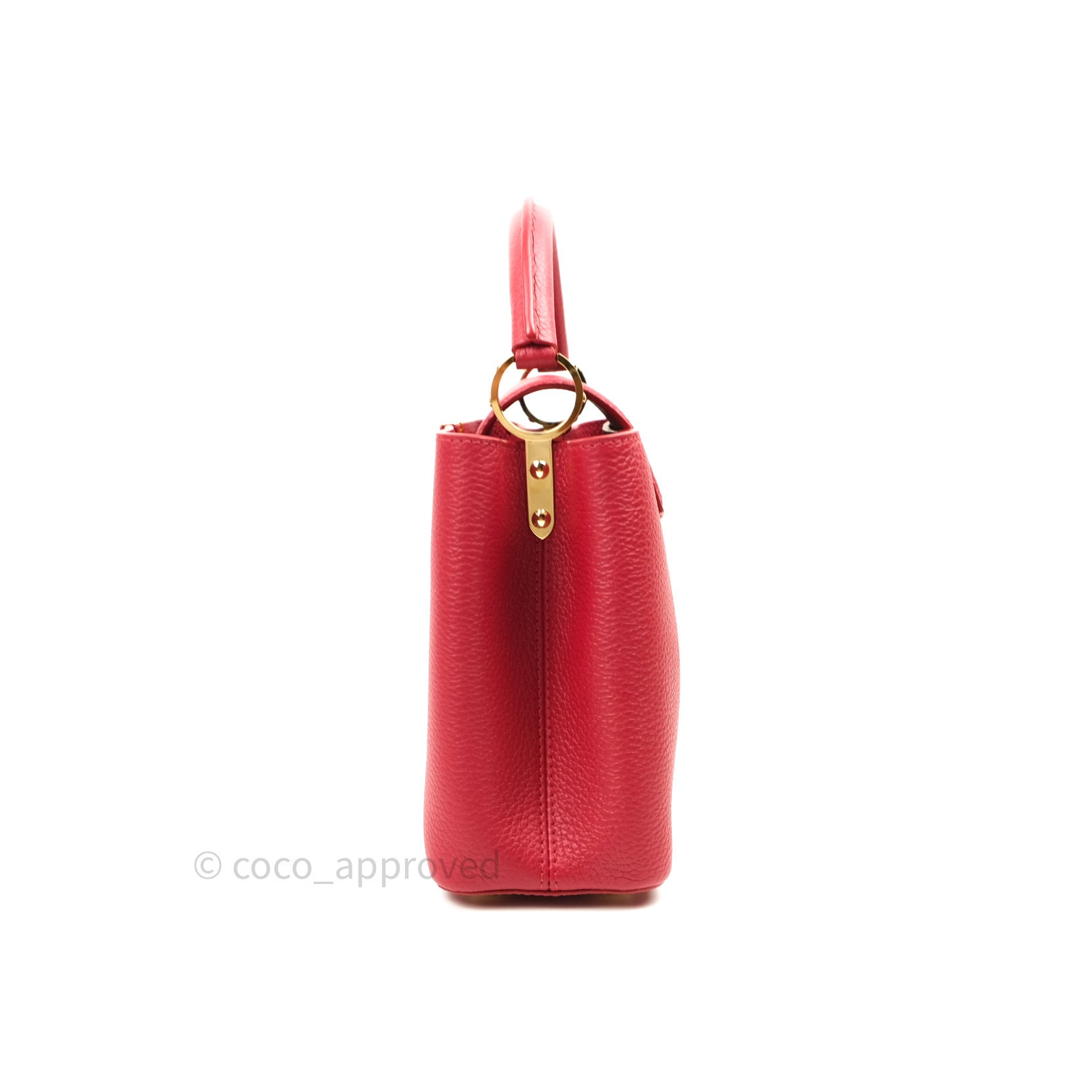 Louis Vuitton Red Taurillon Capucines MM QJB0873SP2001