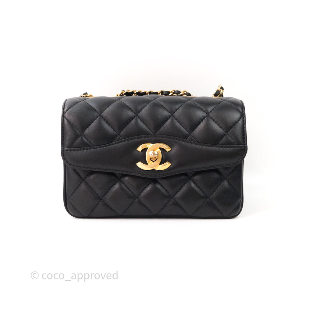 Black Chanel Coco First Flap Bag