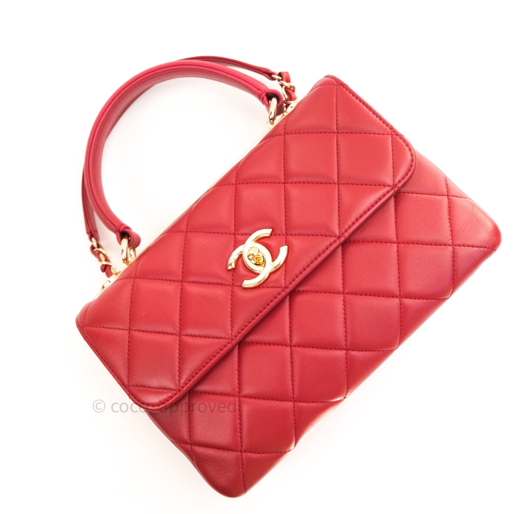 Chanel Easy Carry Flap, Dark Red with Gold Hardware, As New in Box WA001