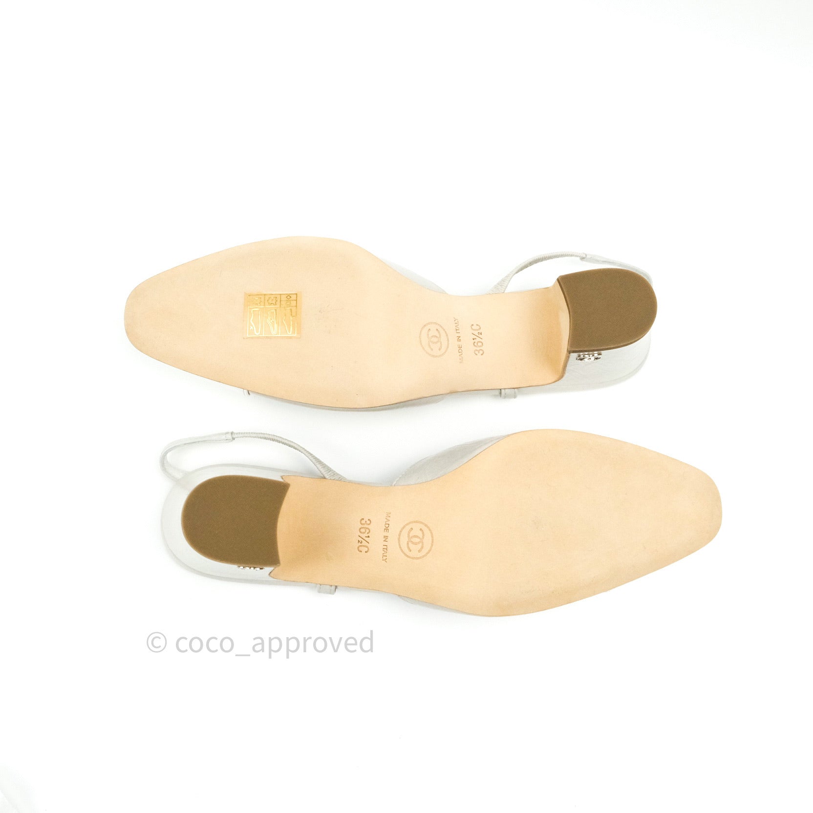 Chanel Classic Slingback Beige and Black Lambskin Size 37C – Coco Approved  Studio