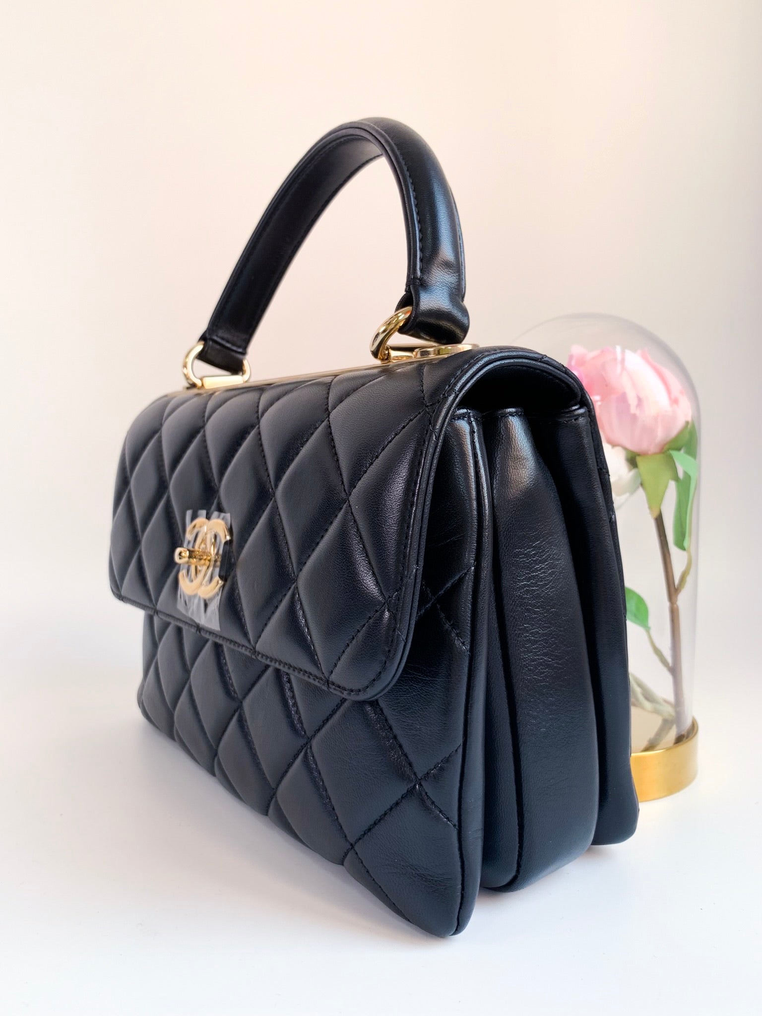 Chanel Lambskin Quilted Small Trendy CC Flap Bag Black Gold Hardware – Coco  Approved Studio