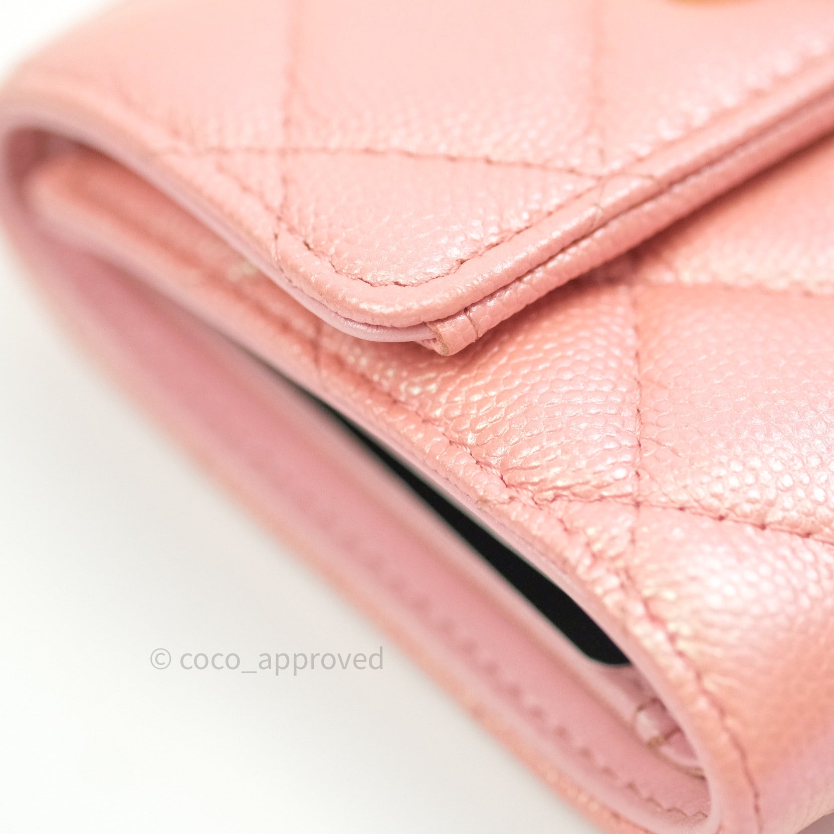 Chanel Pink Long Continental Bifold Wallet