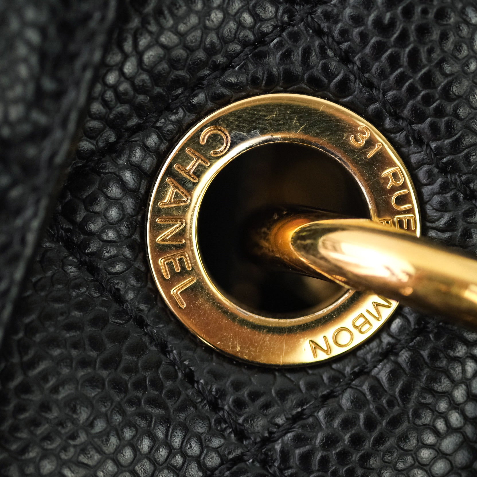 Chanel Caviar Grand Shopping Tote GST Black Gold Hardware – Coco