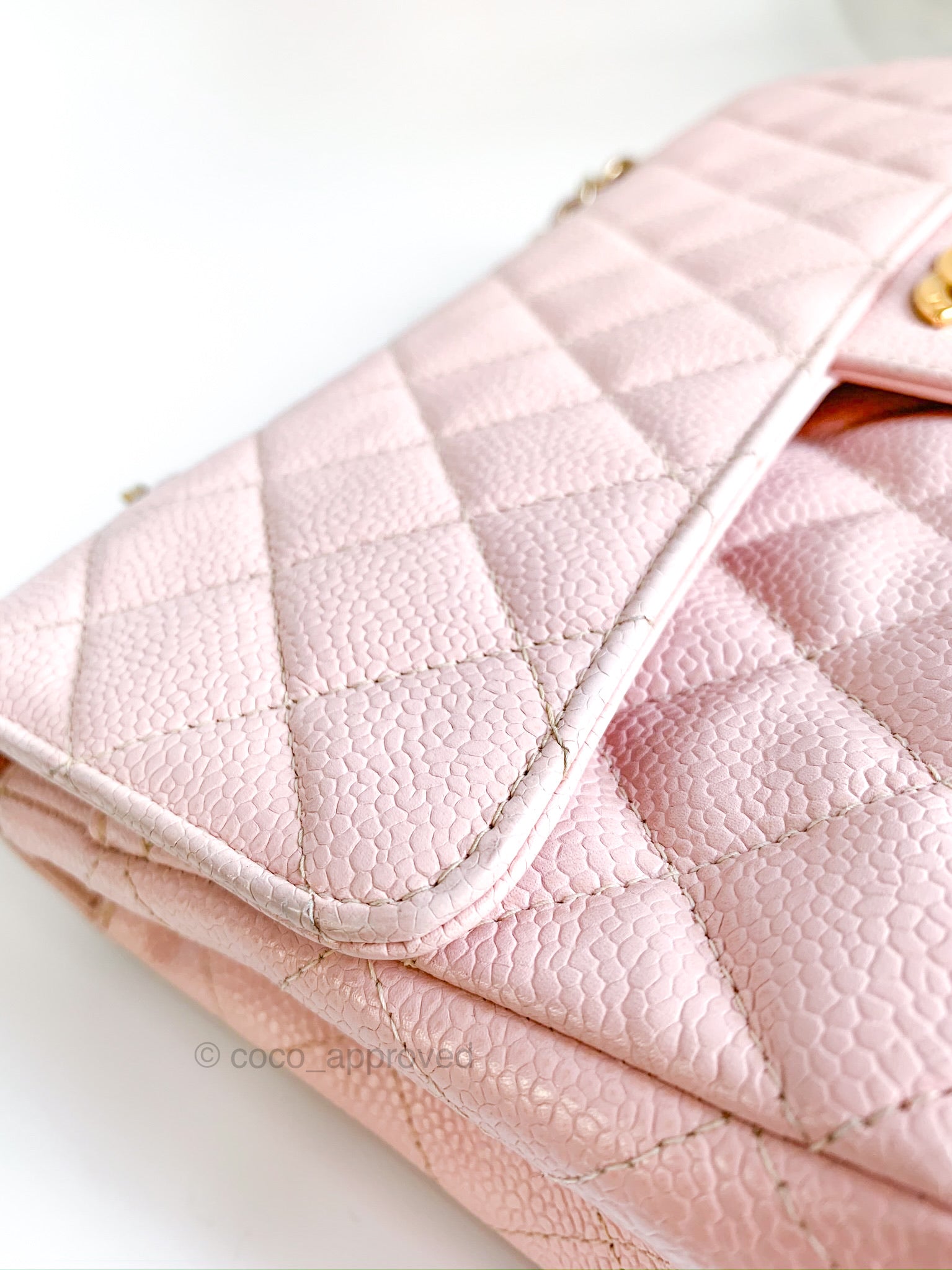 06 Chanel Pink Caviar Medium Classic Double Flap Bag 24k GHW – Boutique  Patina