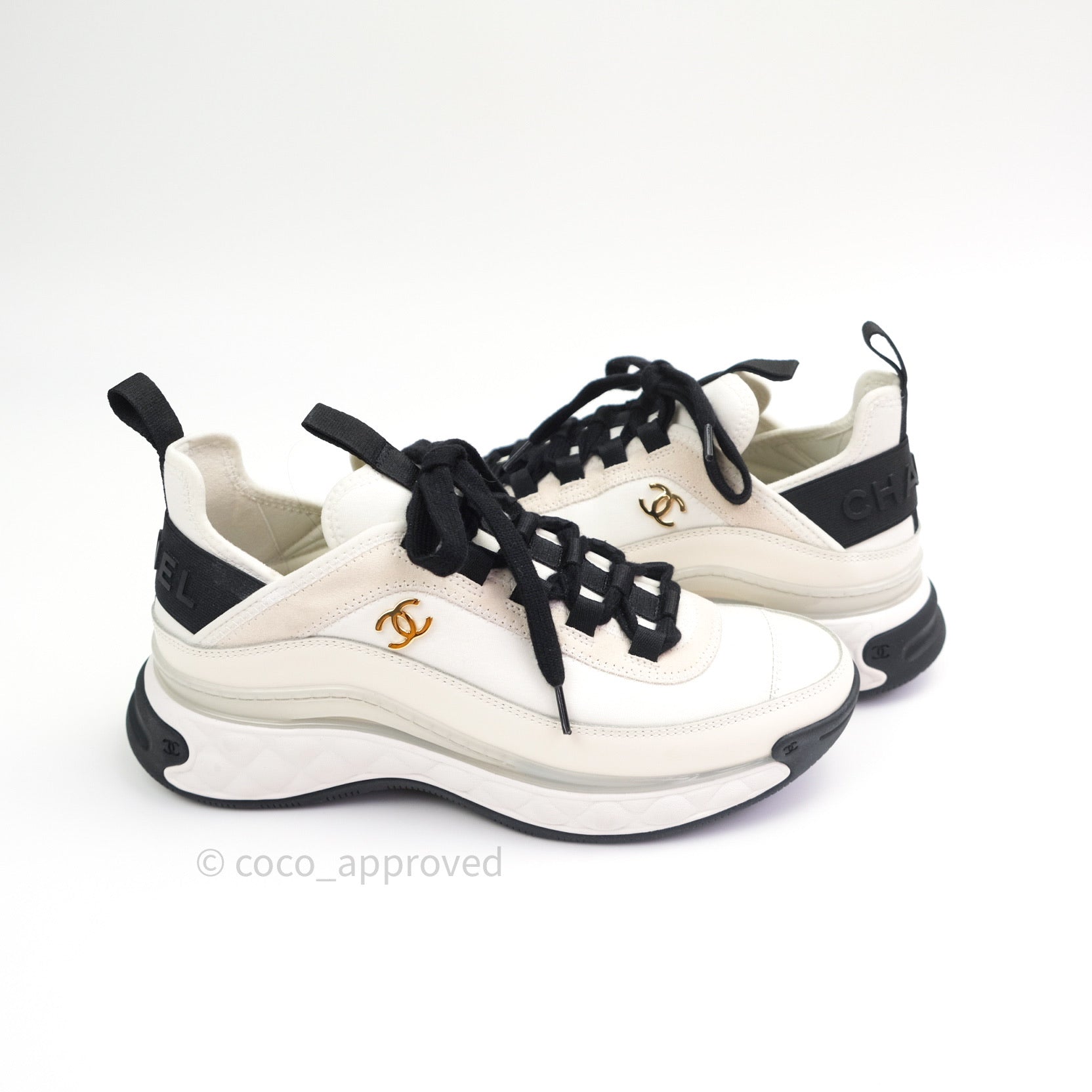 Chanel Sneakers White Coco Approved Studio