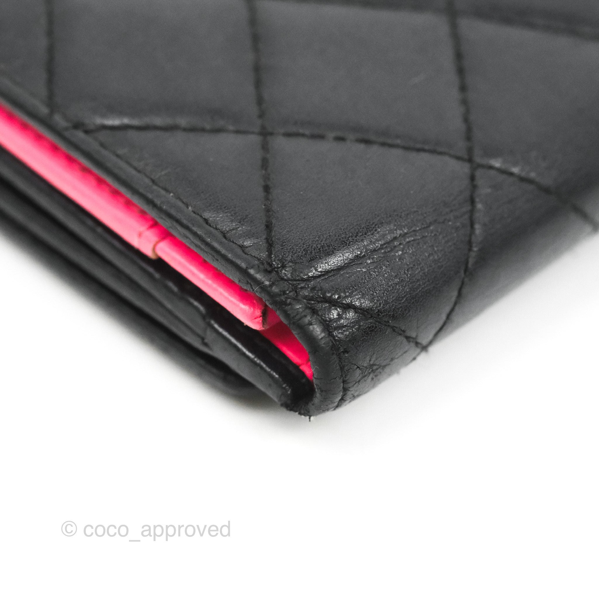 Chanel Black Calfskin Cambon Long Wallet