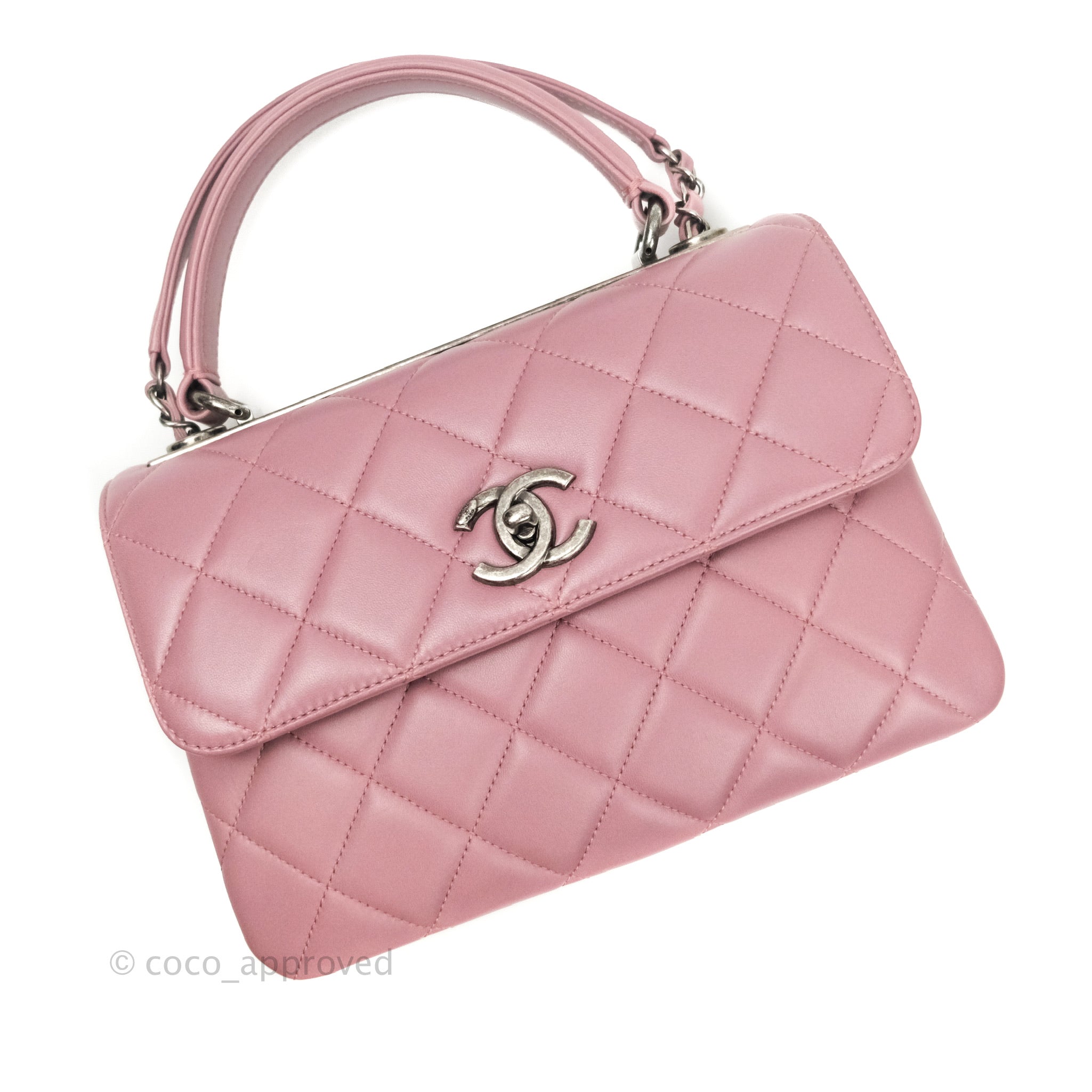 pink and gold chanel ribbon authentic