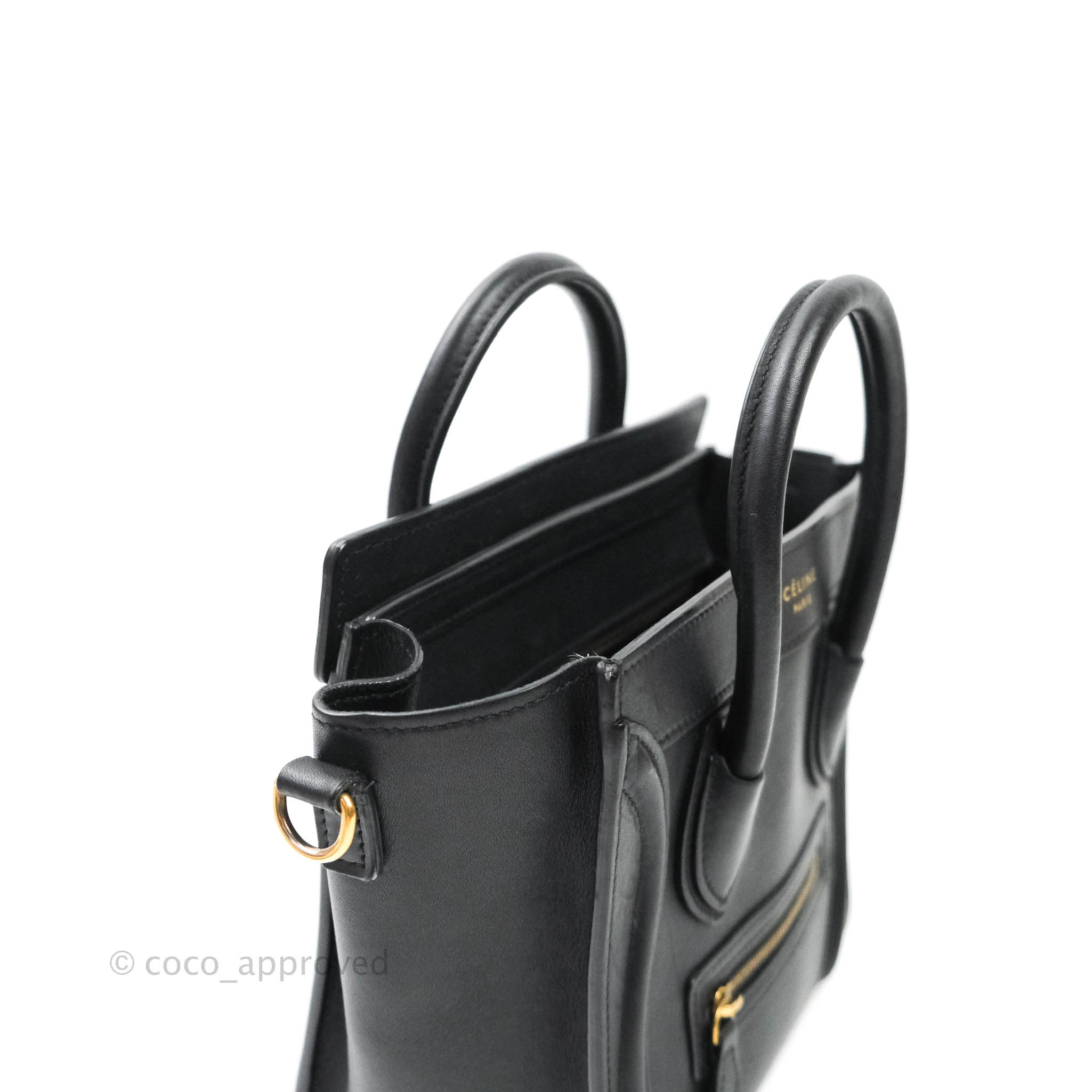 Celine Nano Luggage Bag Black Outfit - FROM LUXE WITH LOVE