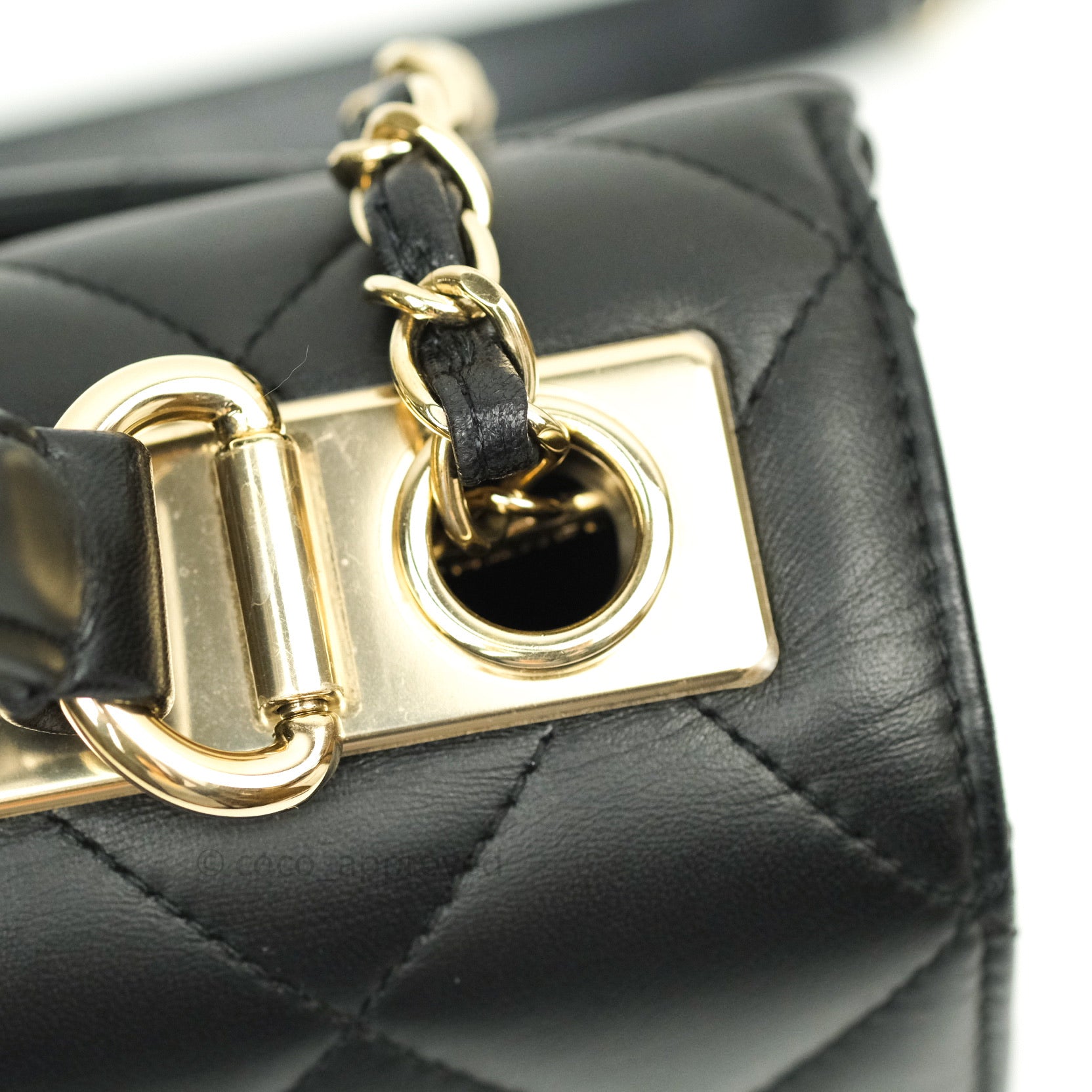 Chanel Mini Trendy CC Rose Gold Hardware Black - NOBLEMARS